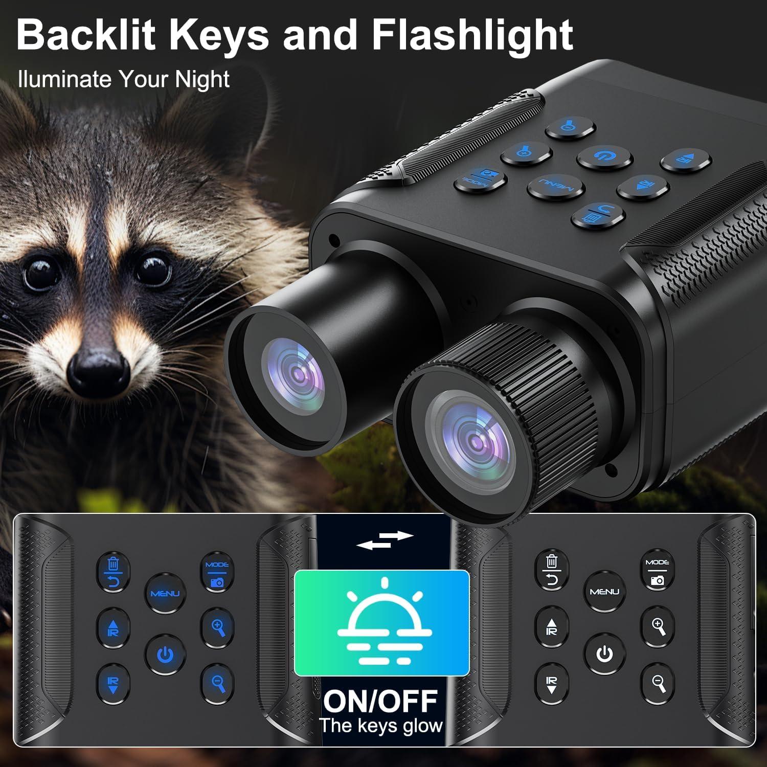 Binoculares de Visión Nocturna 4K EQUEEN con Batería 8000mAh