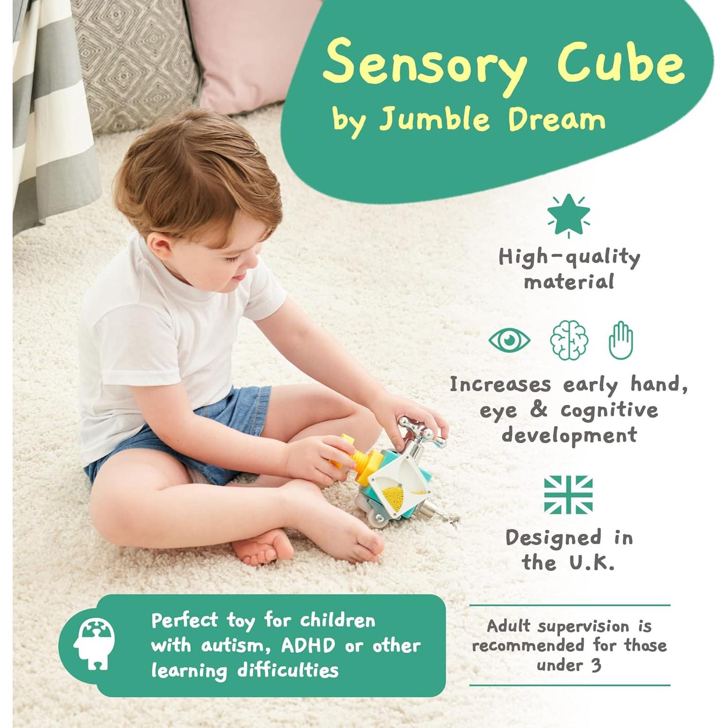 Cubo Ocupado Jumble Dream - Juguete Sensorial Montessori 1-3 Años