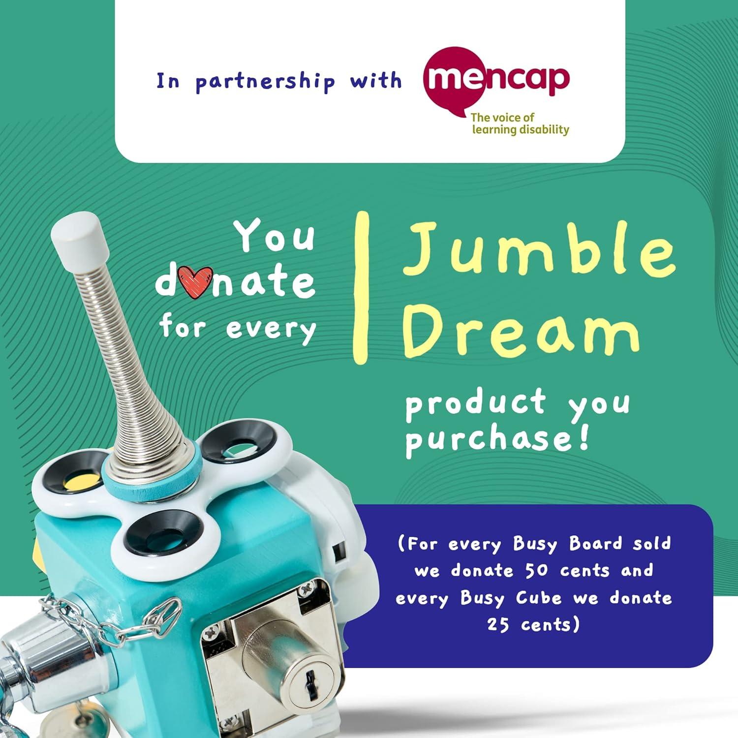 Cubo Ocupado Jumble Dream - Juguete Sensorial Montessori 1-3 Años