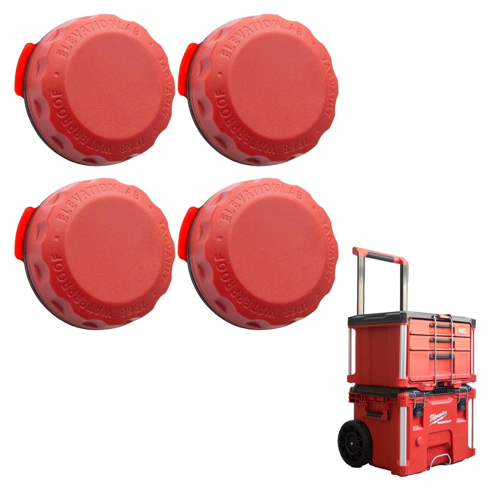 Soporte AirTag Milwaukee TagVault Superficie 4 Paquete IP68