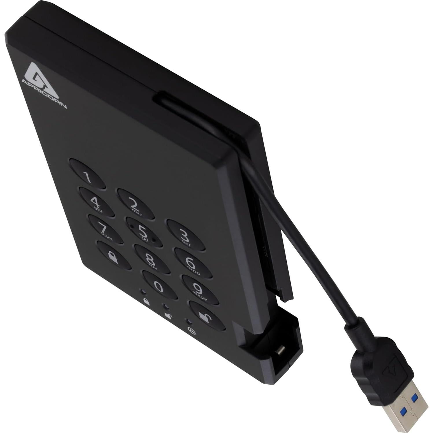 Disco Duro Externo Apricorn Aegis Padlock 500GB USB 3.0