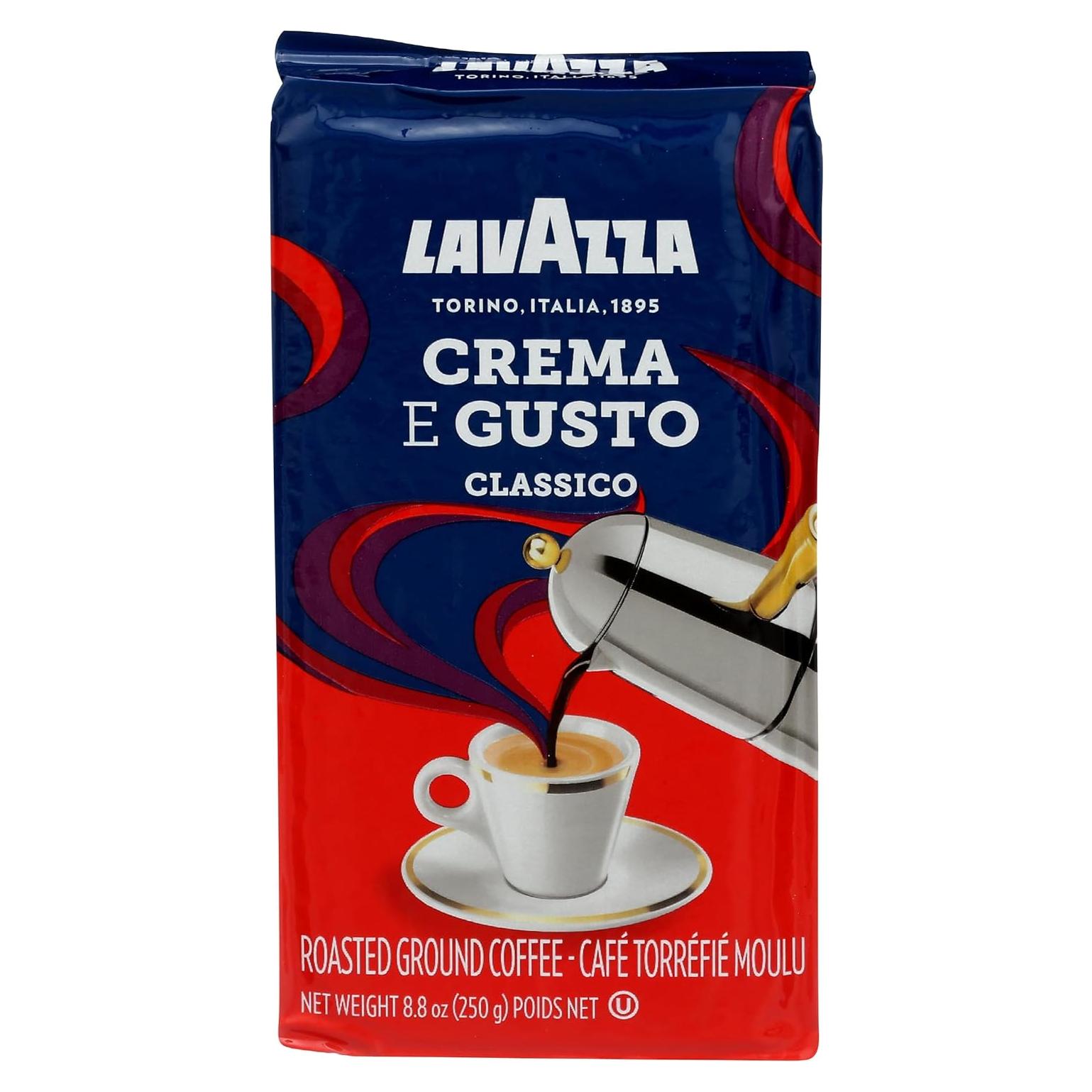 Café Molido Lavazza Crema E Gusto 249.5g (Paquete de 9)