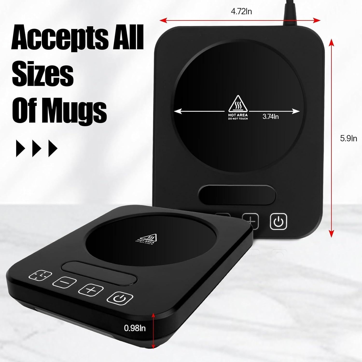 Calentador de Tazas de Café Hobychild HC-020-BK 9 Temperaturas