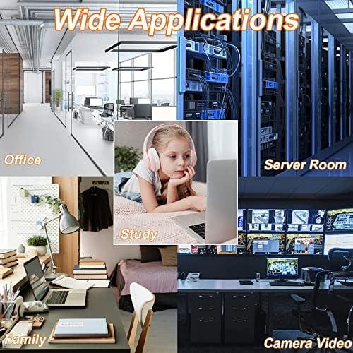 Cat 8 Ethernet Cable, 1.5FT High Speed Heavy Duty 26AWG Cat8 LAN Network Cable 40Gbps, 2000Mhz with Gold Plated RJ45 Connector, Outdoor&Indoor Internet Cable Compatible for Router Gaming Modem Xbox