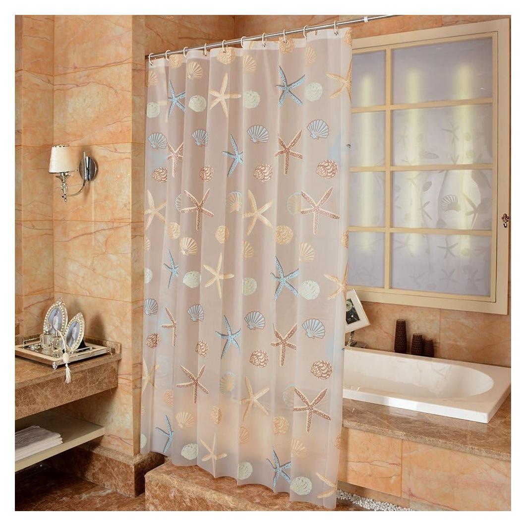 Cortina de Ducha Ufatansy Estrella de Mar 180x120 cm Impermeable