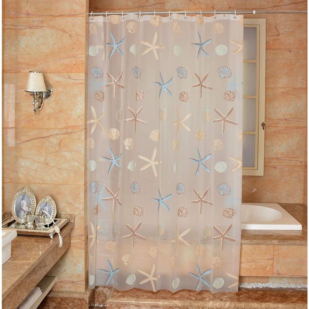 Cortina de Ducha Ufatansy Estrella de Mar 180x120 cm Impermeable
