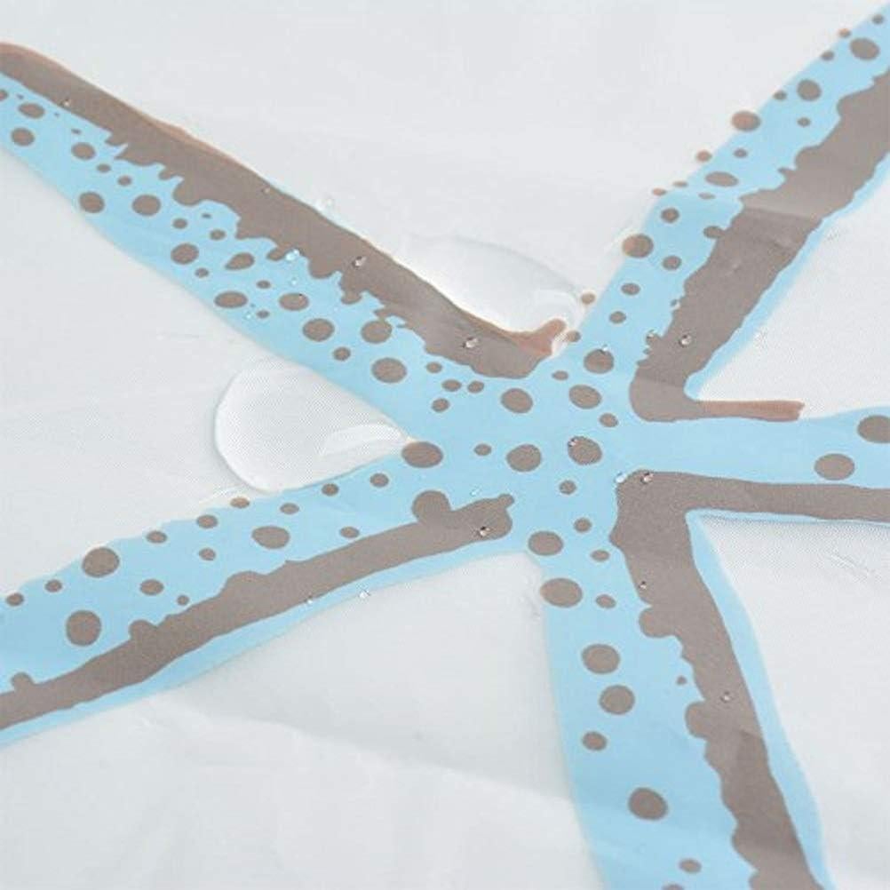 Cortina de Ducha Ufatansy Estrella de Mar 180x120 cm Impermeable