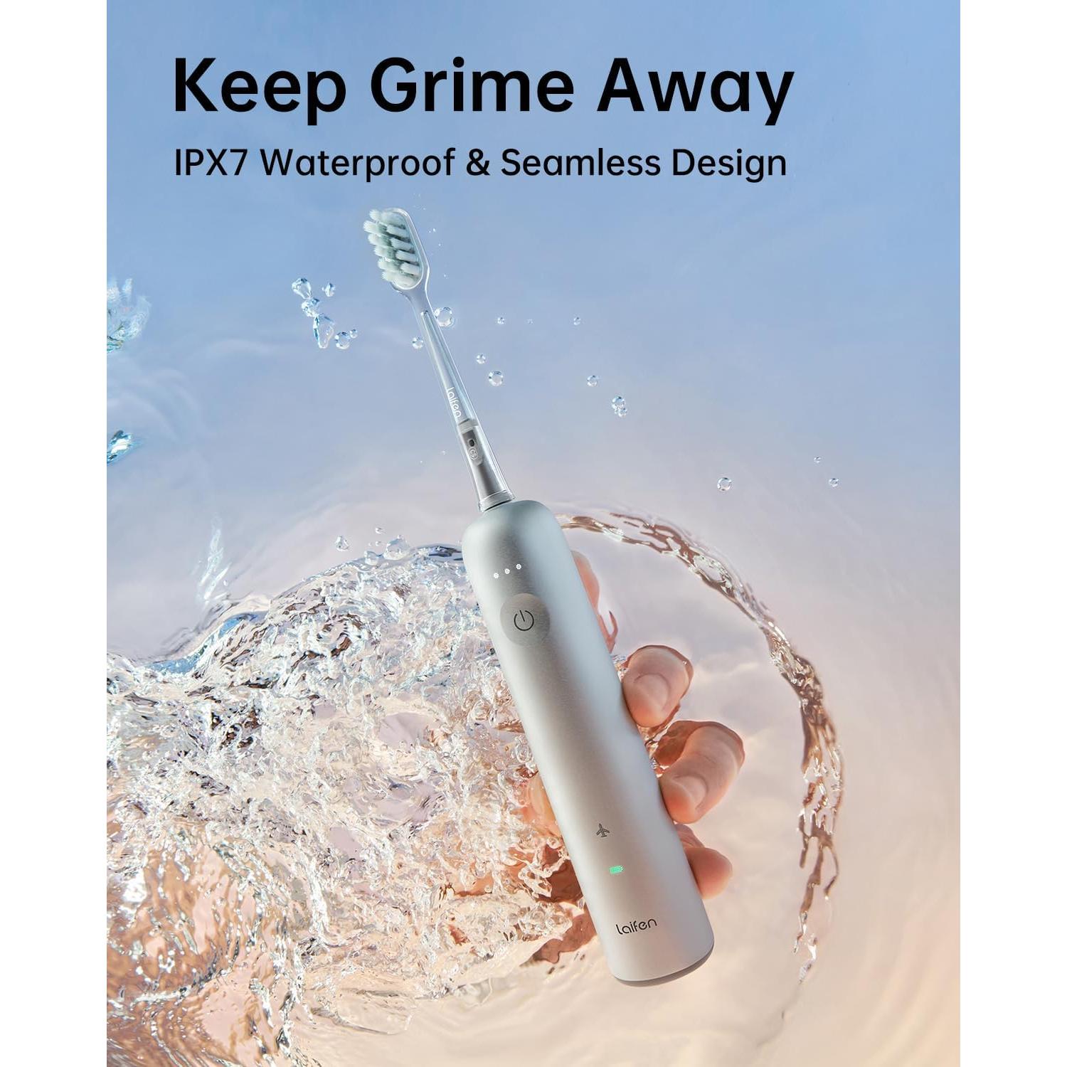 Cepillo de Dientes Eléctrico Laifen Wave, 66,000 Vibraciones, IPX7