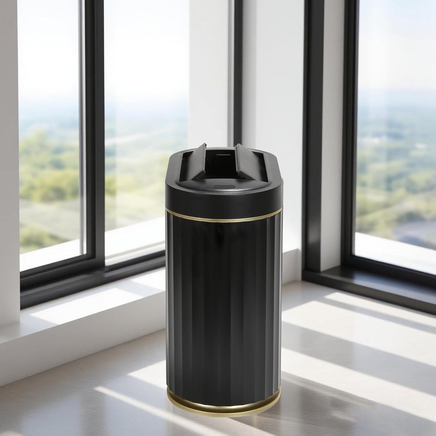 Cubo de Basura Automático Syncvibe 2 Galones Negro/Dorado
