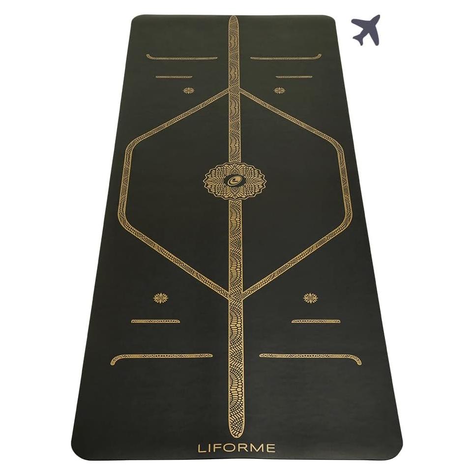 Esterilla de Yoga Liforme Travel - Antideslizante, Ecológica, 182.88x66.04cm