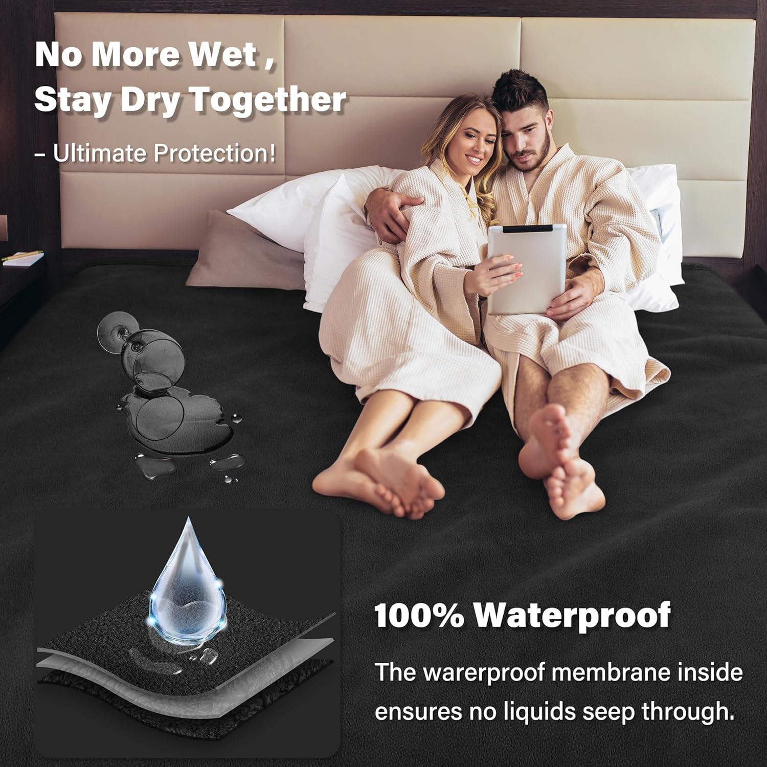 Manta Impermeable Catalonia Deluxe 127x152 cm Negra