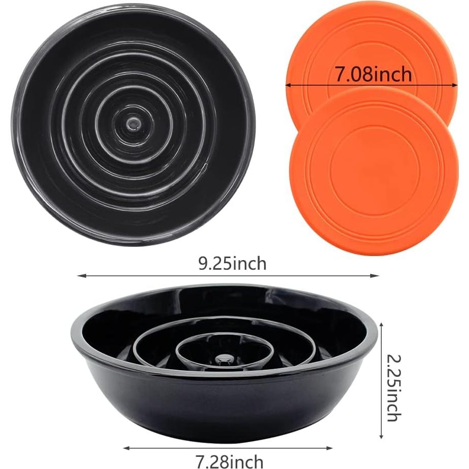 Cuenco de Cerámica para Perros GH - Alimentación Lenta 3 Tazas