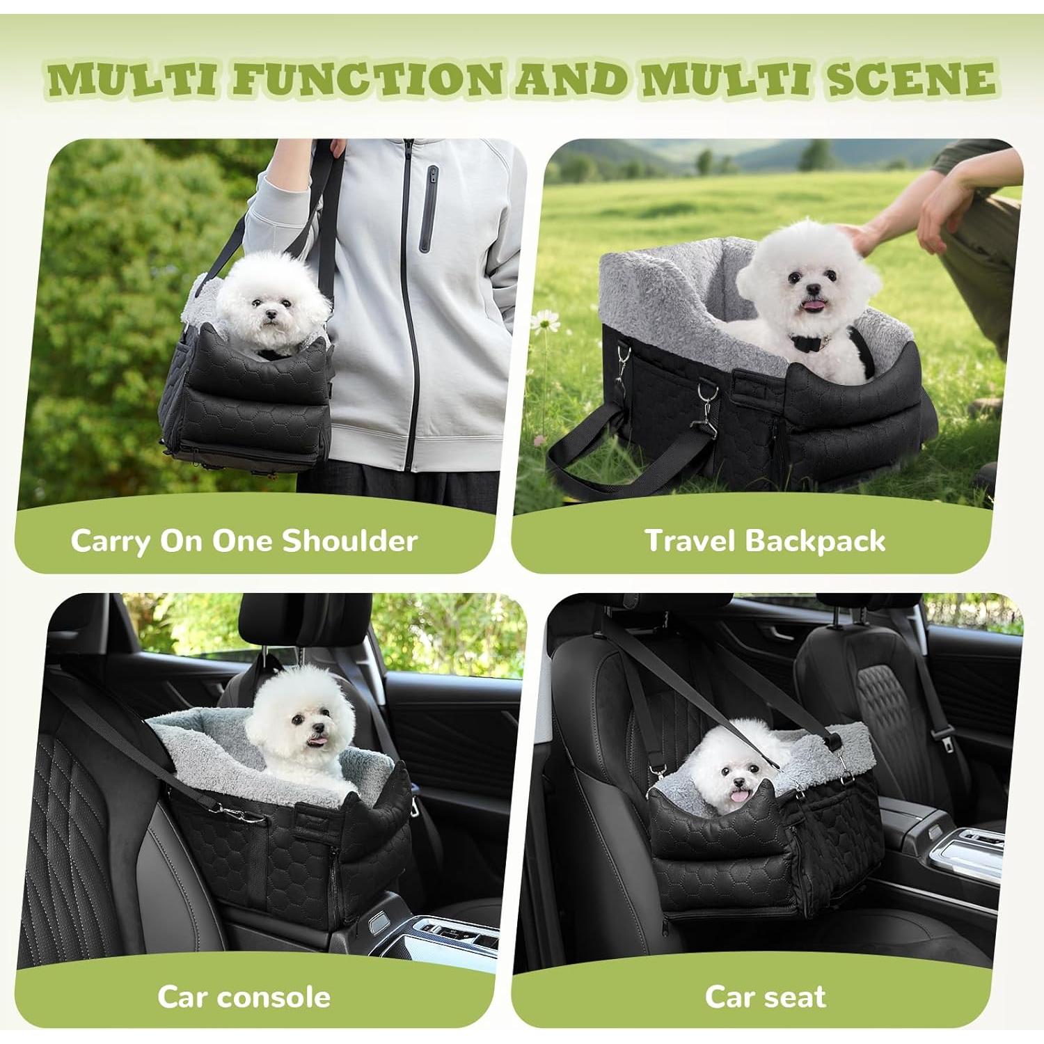 Asiento Elevador para Perros Atawlege Negro 43x25x23cm