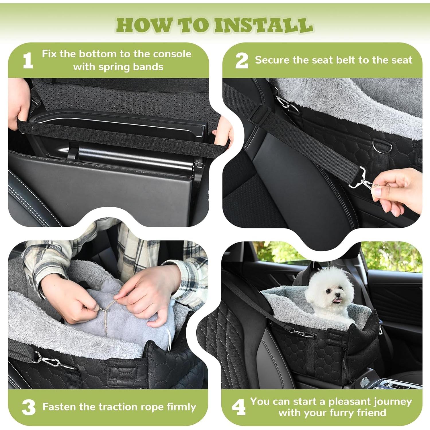 Asiento Elevador para Perros Atawlege Negro 43x25x23cm