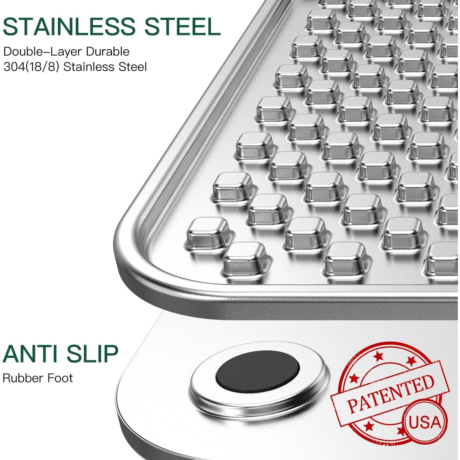 Alfombrilla de Lamer Grande Techphardo Acero Inoxidable 24.5cm