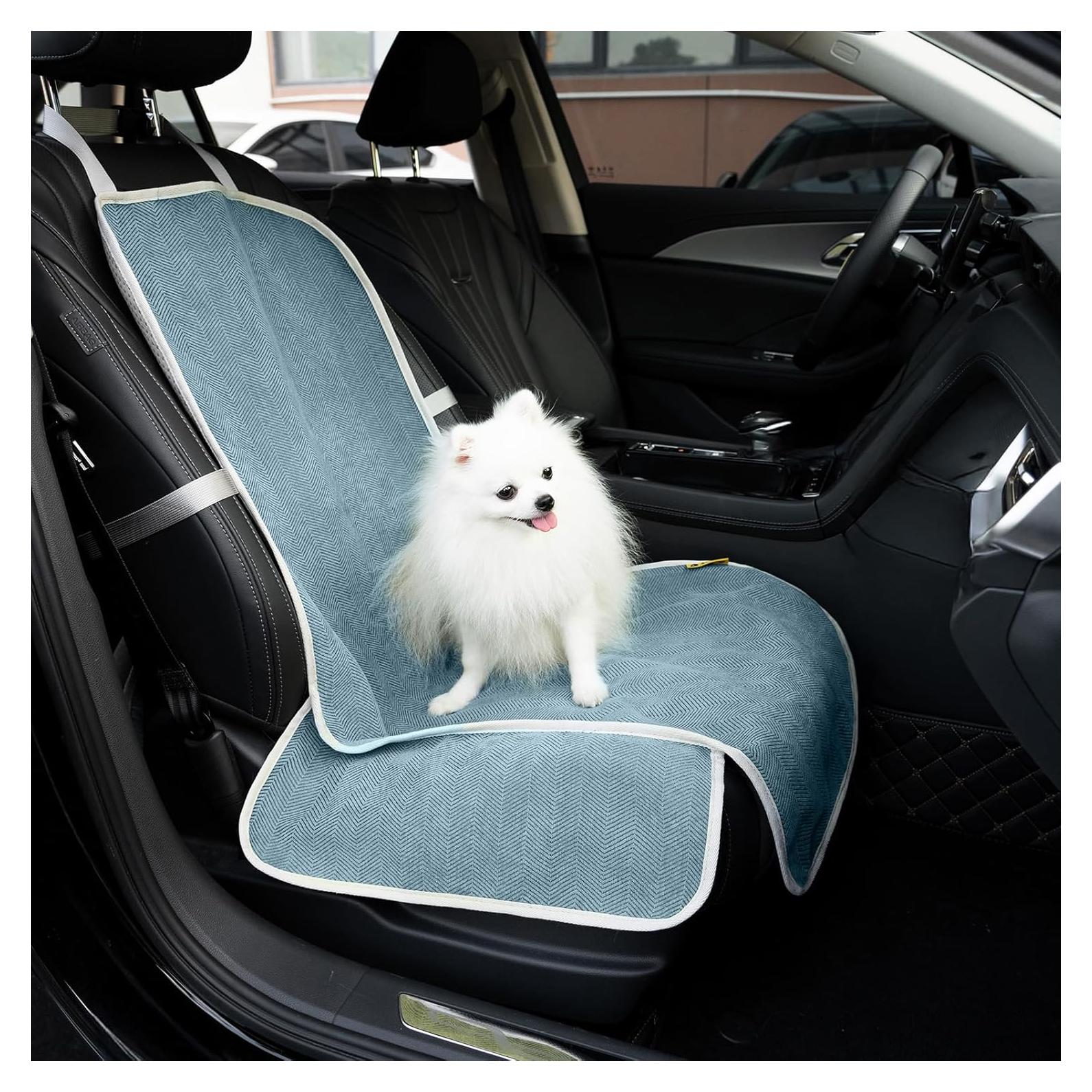 Funda de Asiento de Coche para Perros FUNNY FUZZY Azul 45x46cm