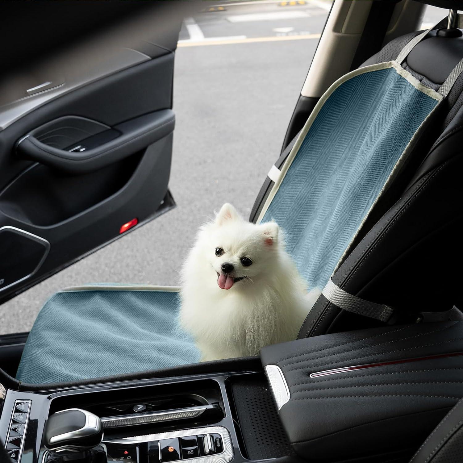 Funda de Asiento de Coche para Perros FUNNY FUZZY Azul 45x46cm