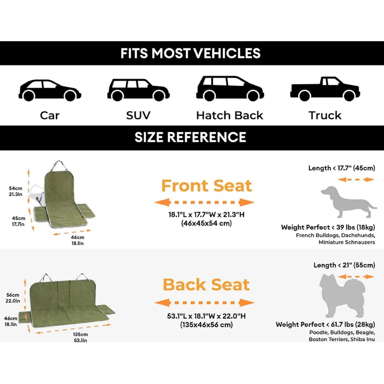 Funda de Asiento de Coche para Perros FUNNY FUZZY Azul 45x46cm