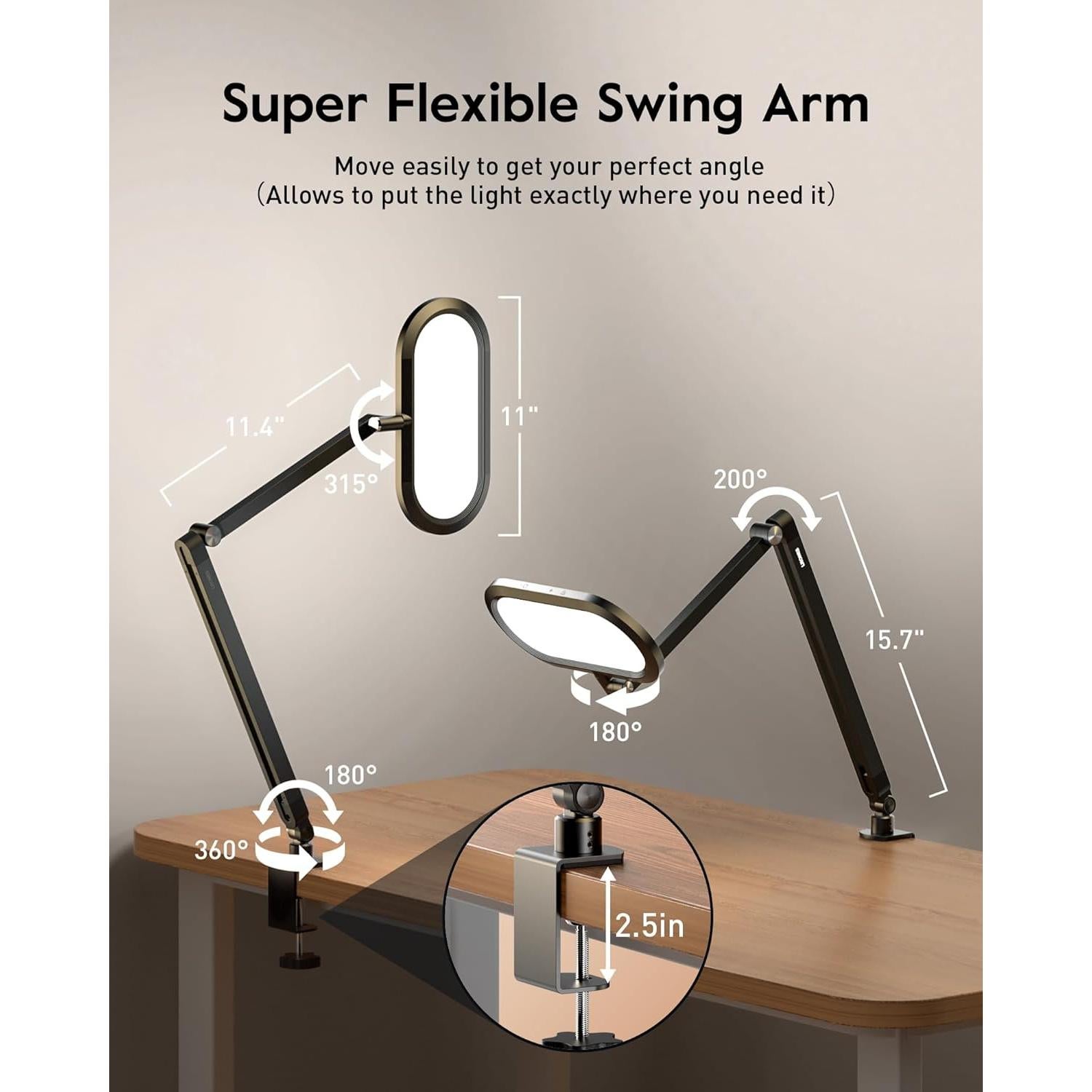 Lámpara de Escritorio LED LitONES H01 con Control Remoto 18W