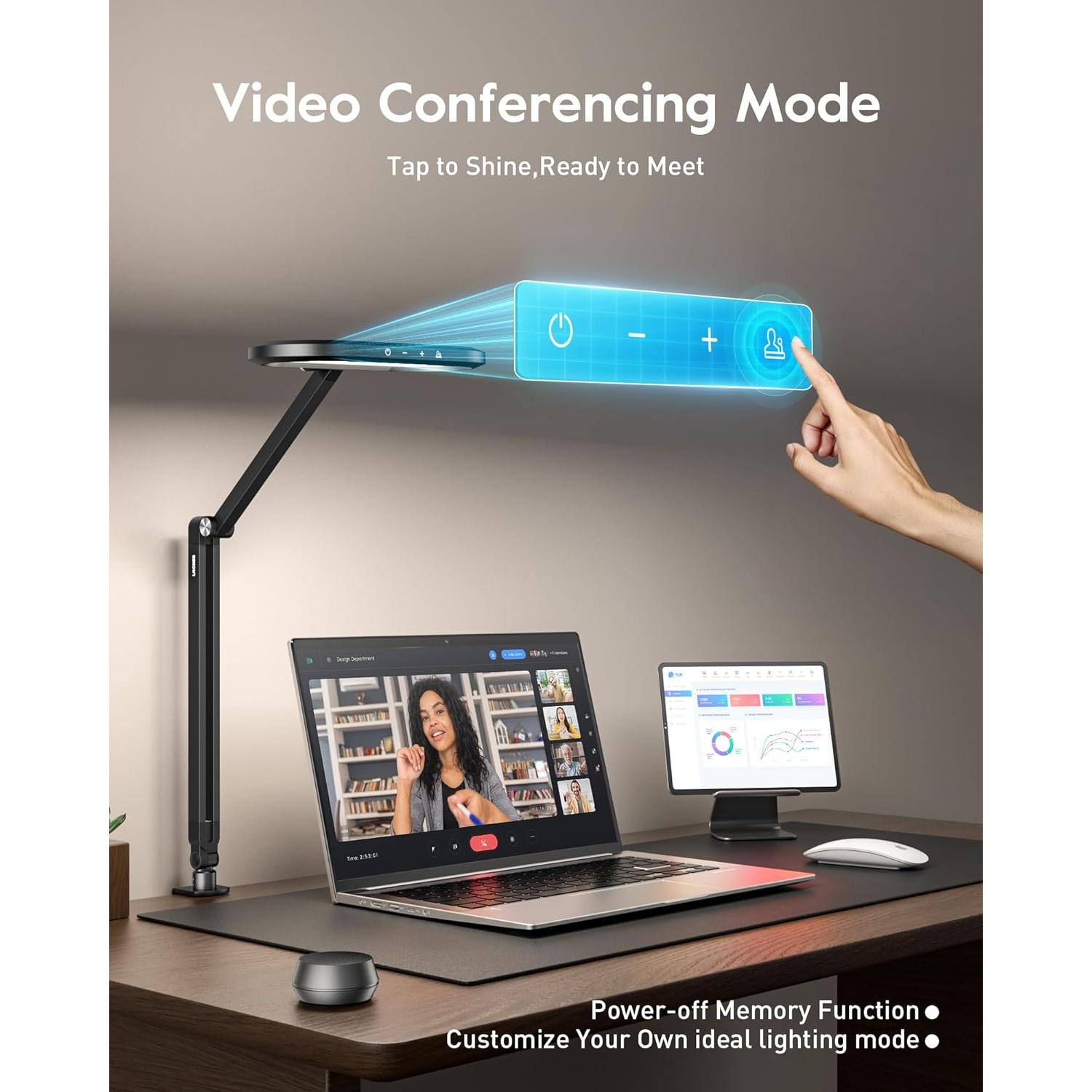 Lámpara de Escritorio LED LitONES H01 con Control Remoto 18W