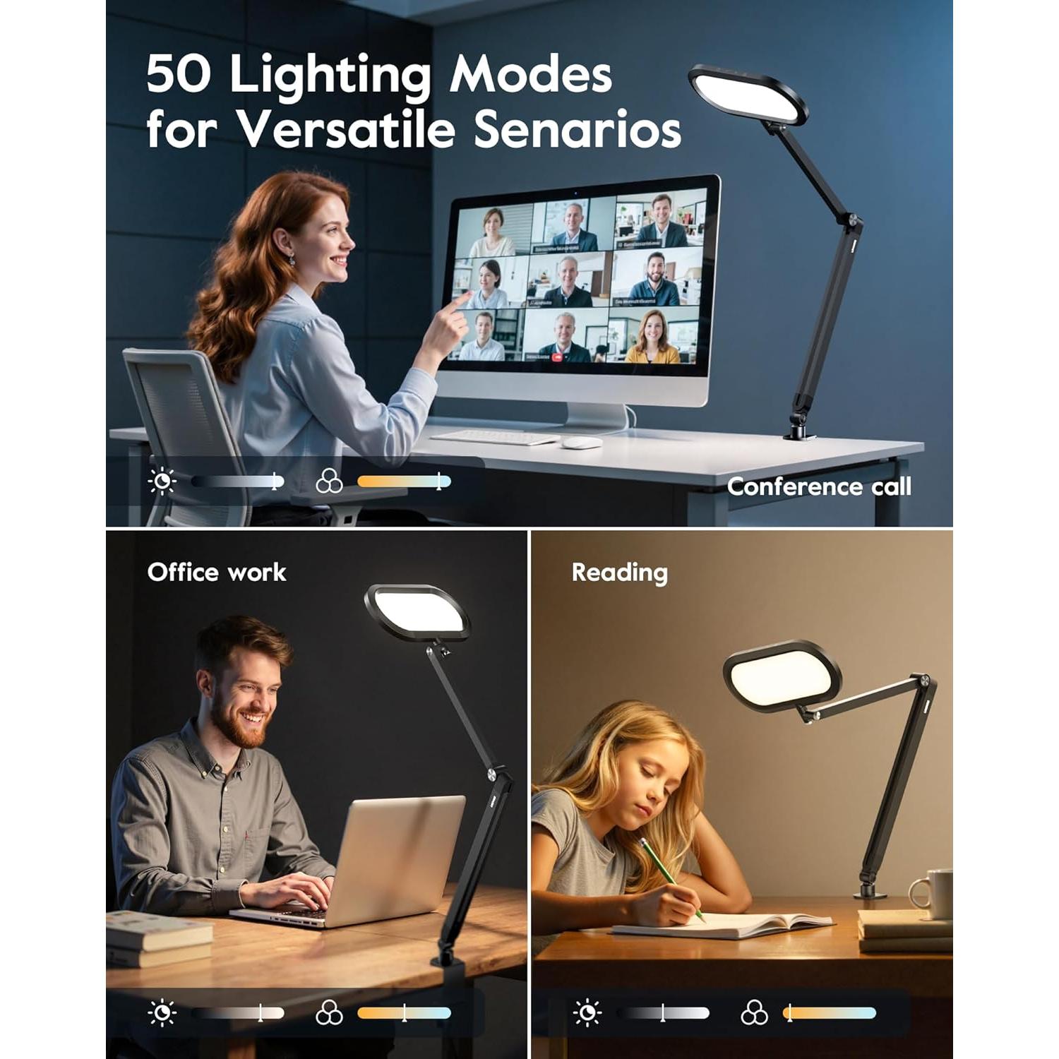 Lámpara de Escritorio LED LitONES H01 con Control Remoto 18W