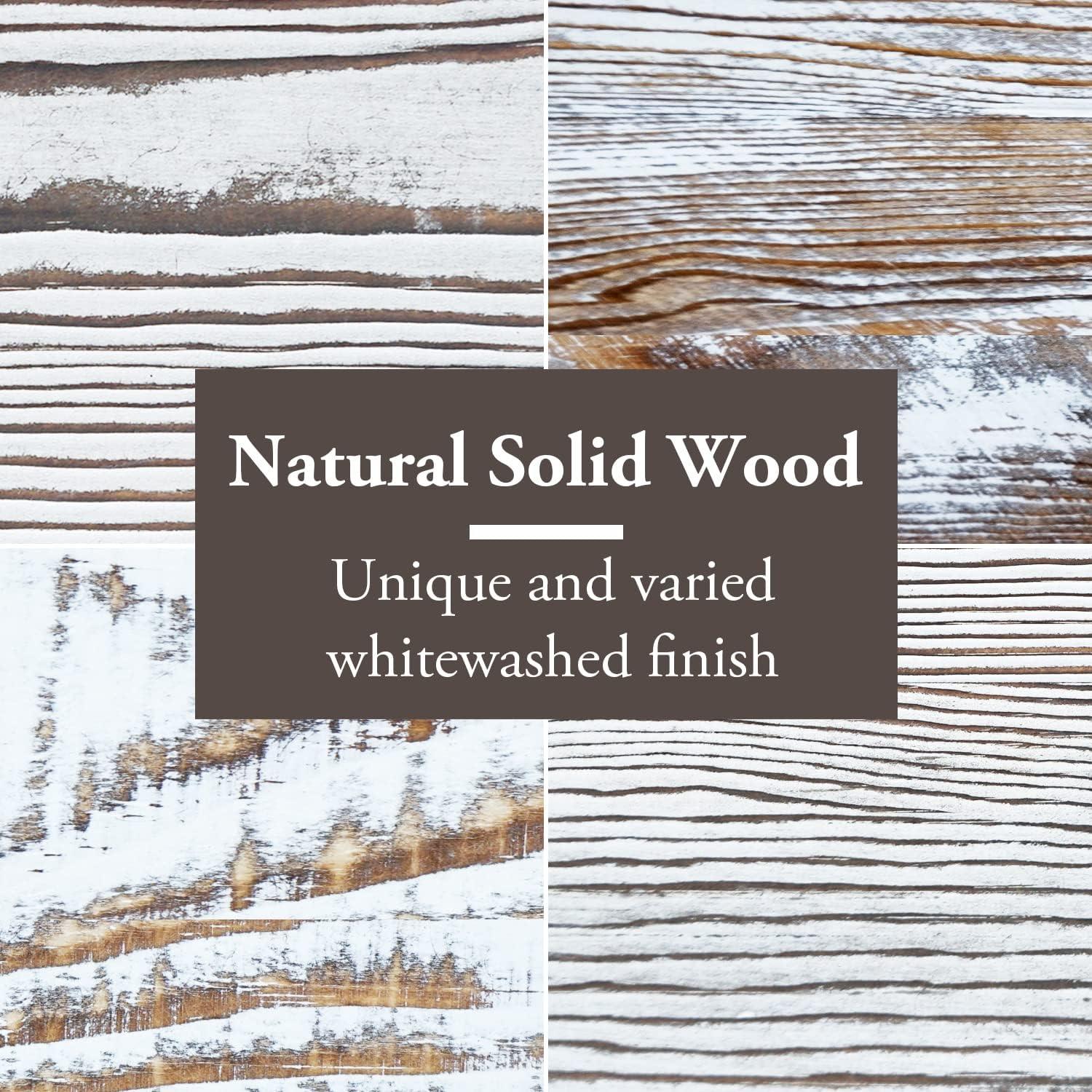 Soporte para Monitor y Laptop MyGift de Madera Blanqueada 2 Niveles