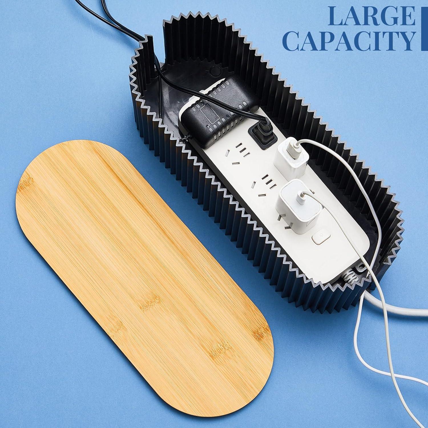 Caja de Gestión de Cables Marsui 2 Pcs Negro 30x13x11 cm