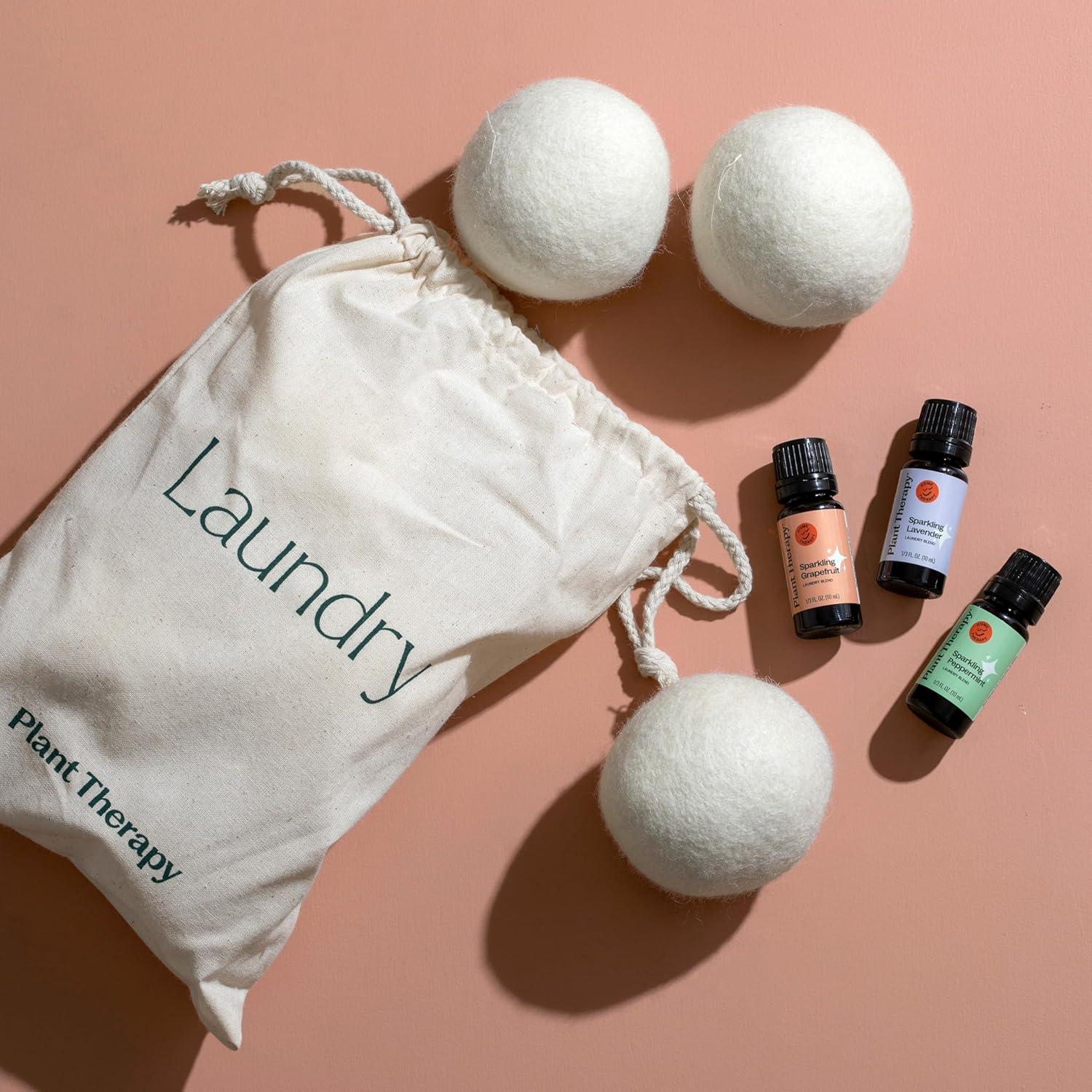 Bolas de Secado de Lana Plant Therapy 6-Pack Ecológicas 100% Lana