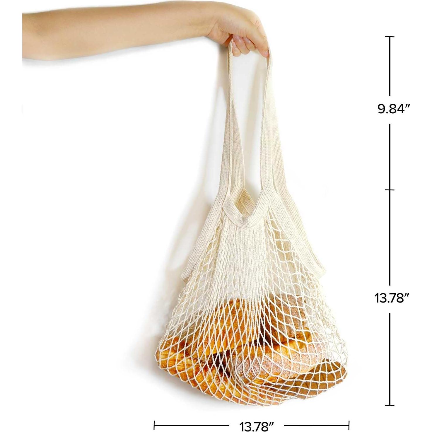 Bolsas de Malla de Algodón LZMS 3PCS Reutilizables 35.5x66cm