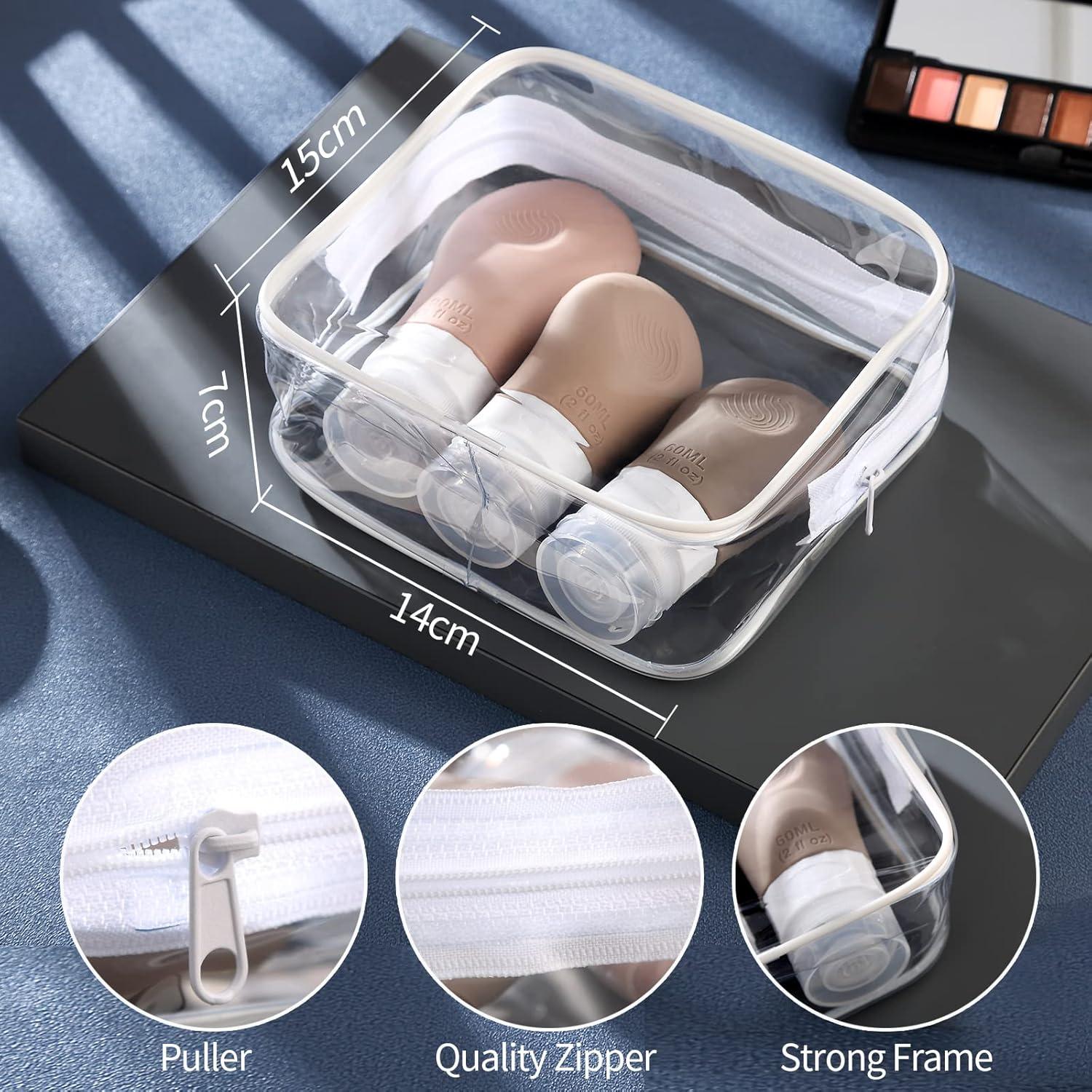 Juego de Botellas de Viaje Gemice 16 Piezas Silicona 3oz