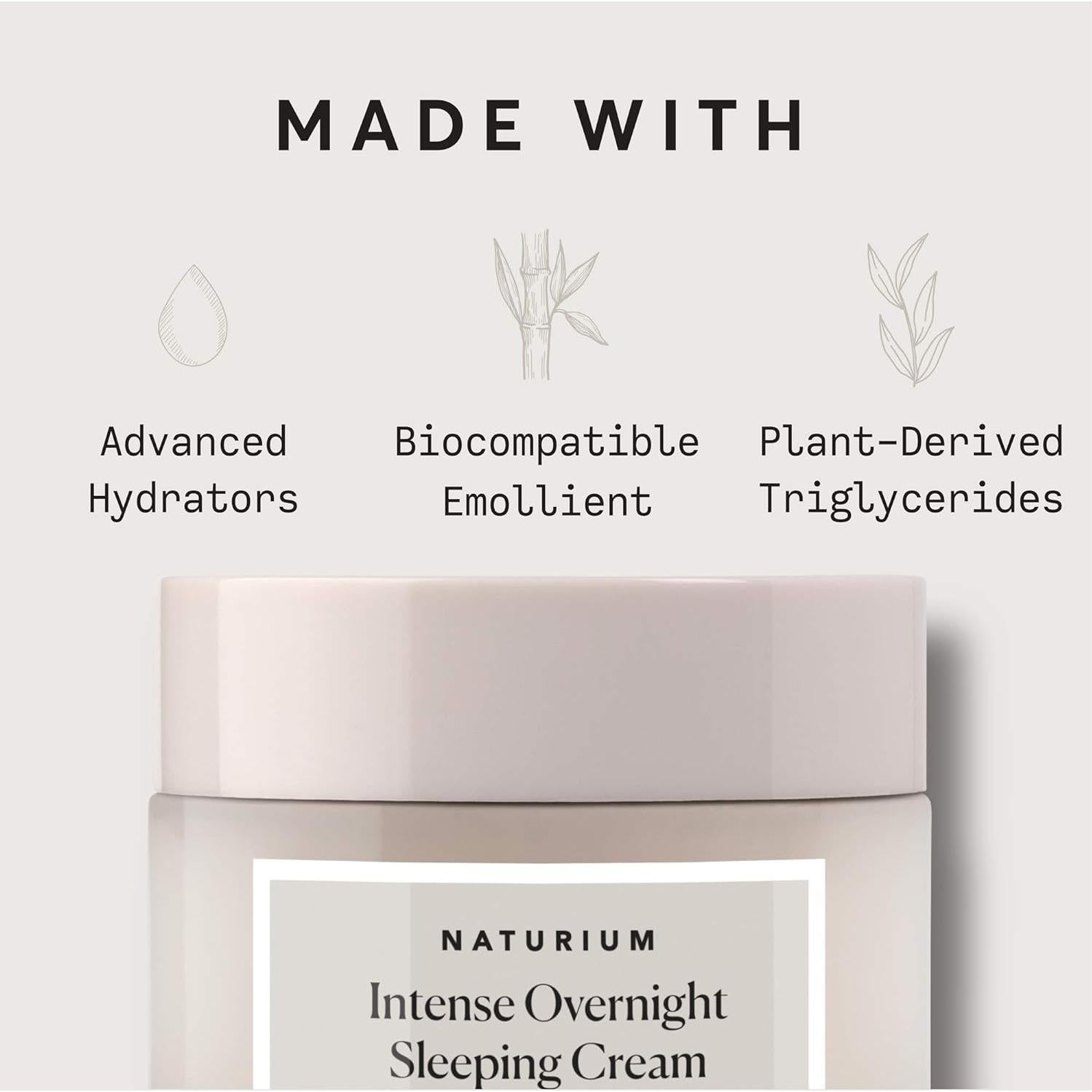 Crema de Noche Intensiva Naturium 48.19 g Hidratante Antienvejecimiento