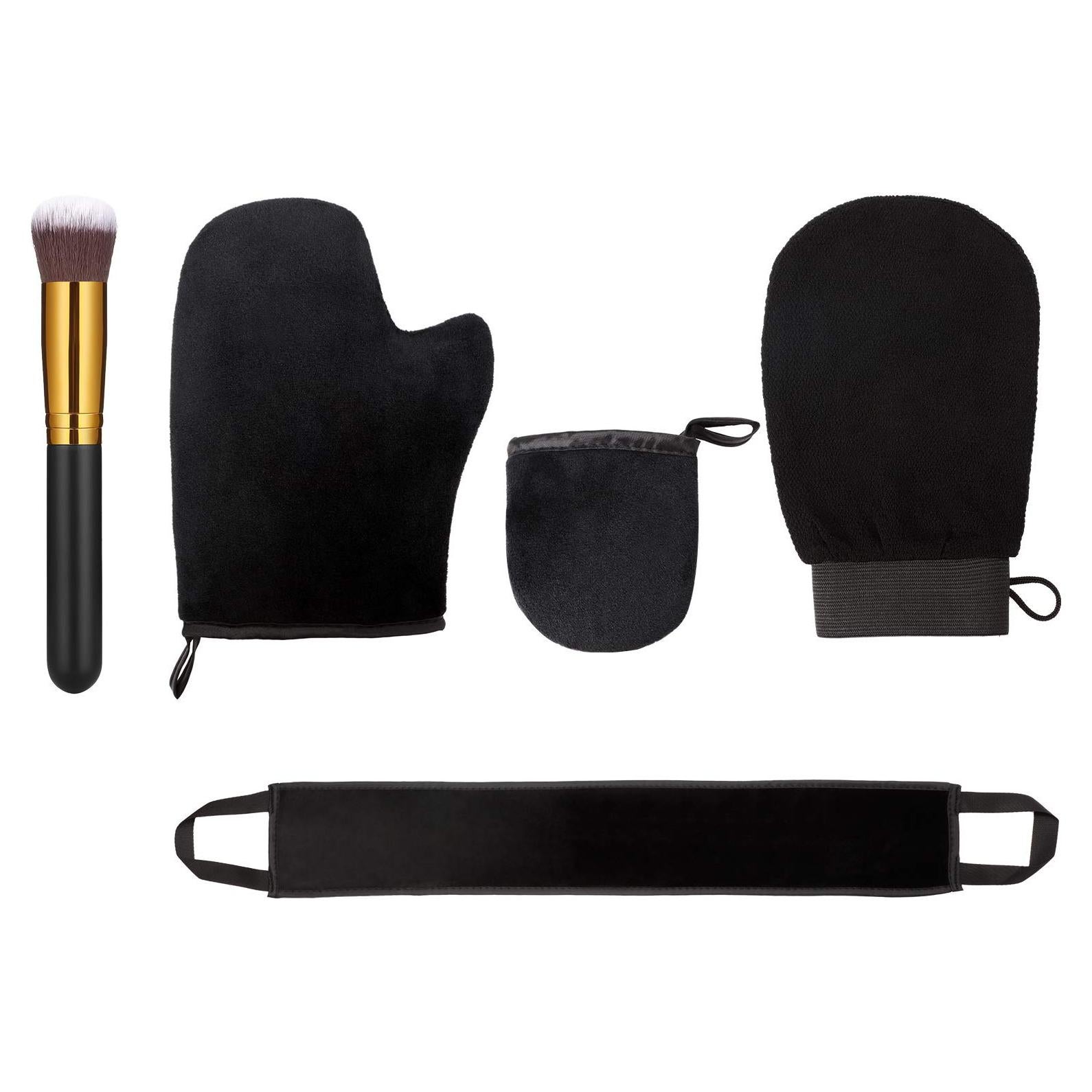 Kit de Aplicador de Autobronceador Boao 5 Piezas - Guantes y Brocha