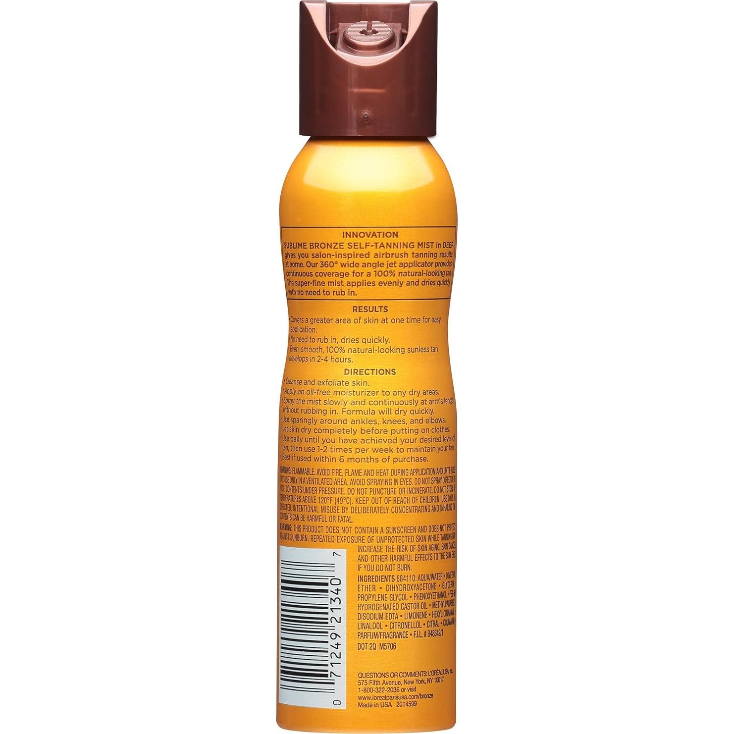 Autobronceador L'Oreal Paris Sublime Bronze 130g Bronceado Natural