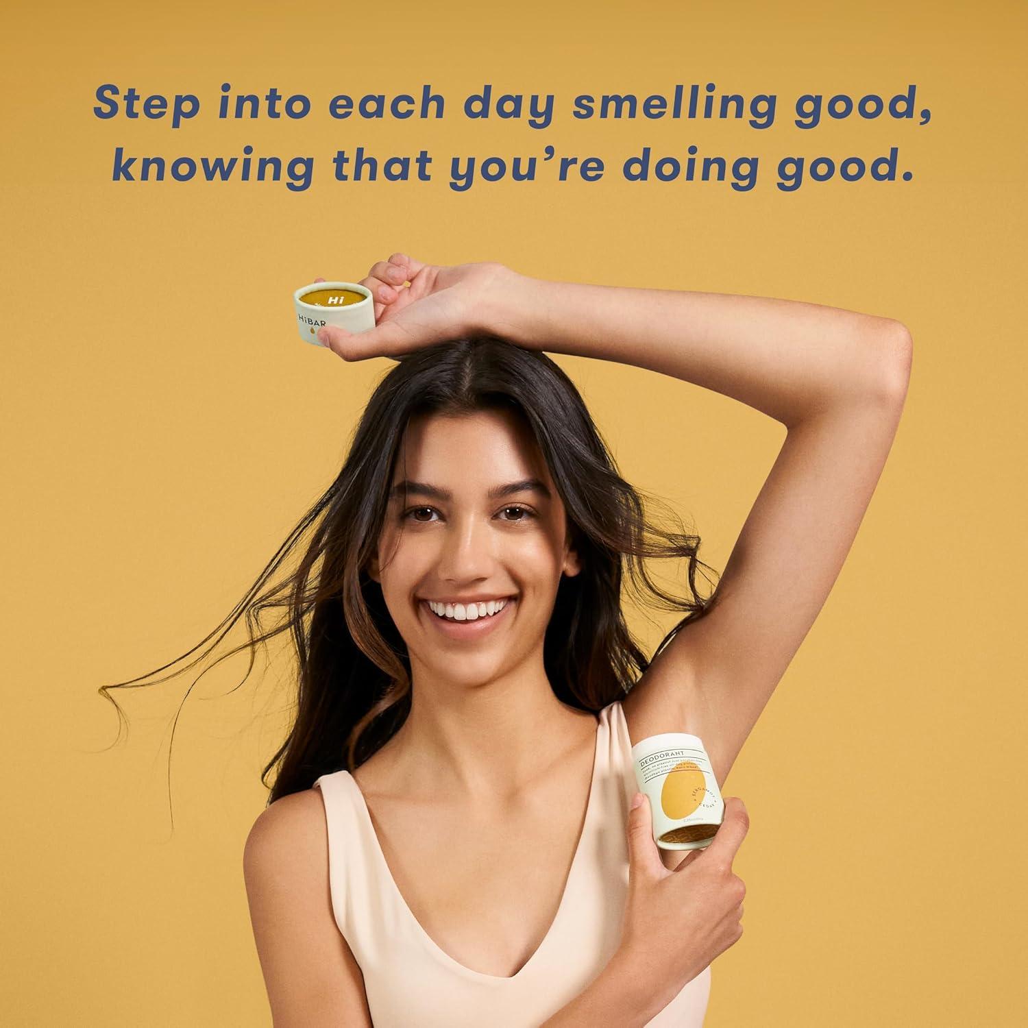 Desodorante Natural HiBAR Bergamota y Cedro - Paquete de 3