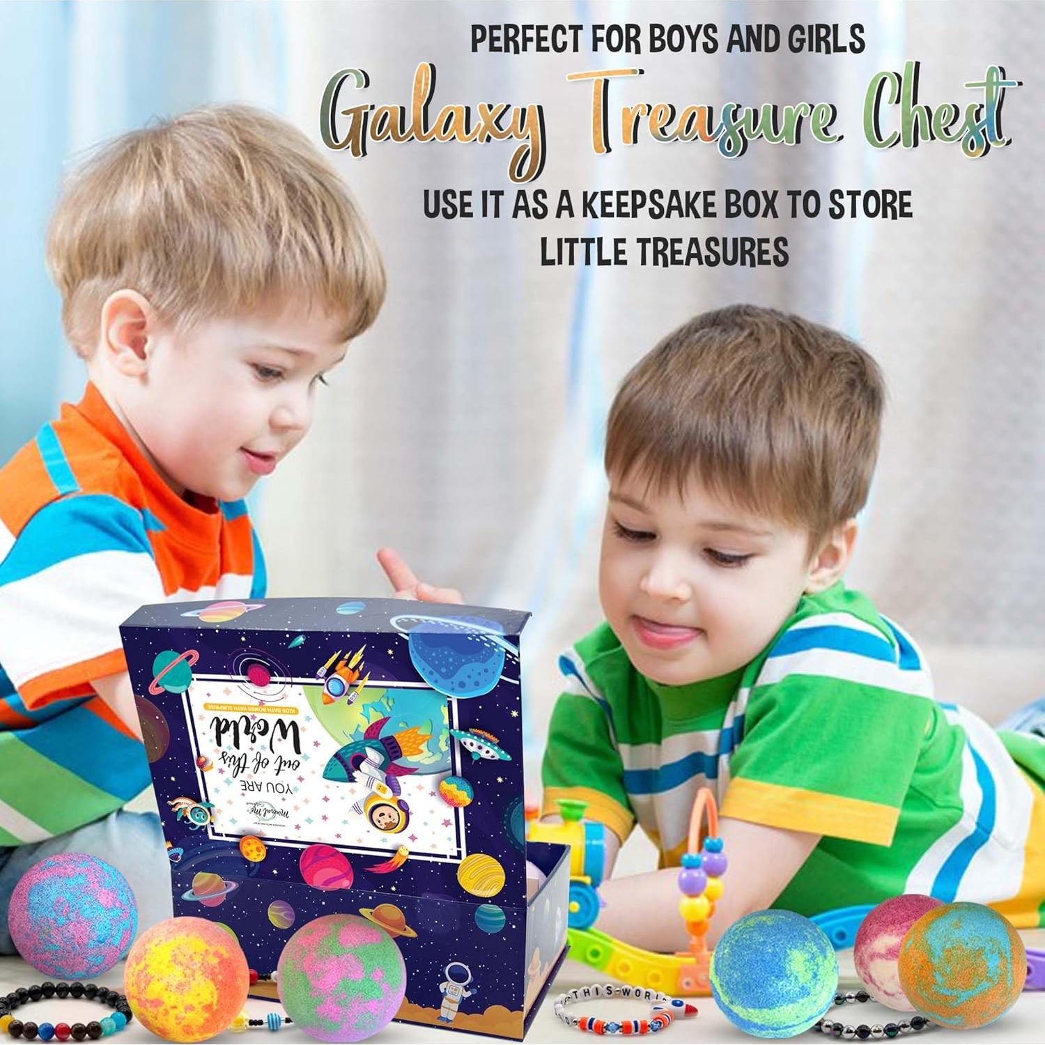 Bombas de Baño Galácticas Orgánicas con Pulsera Sorpresa