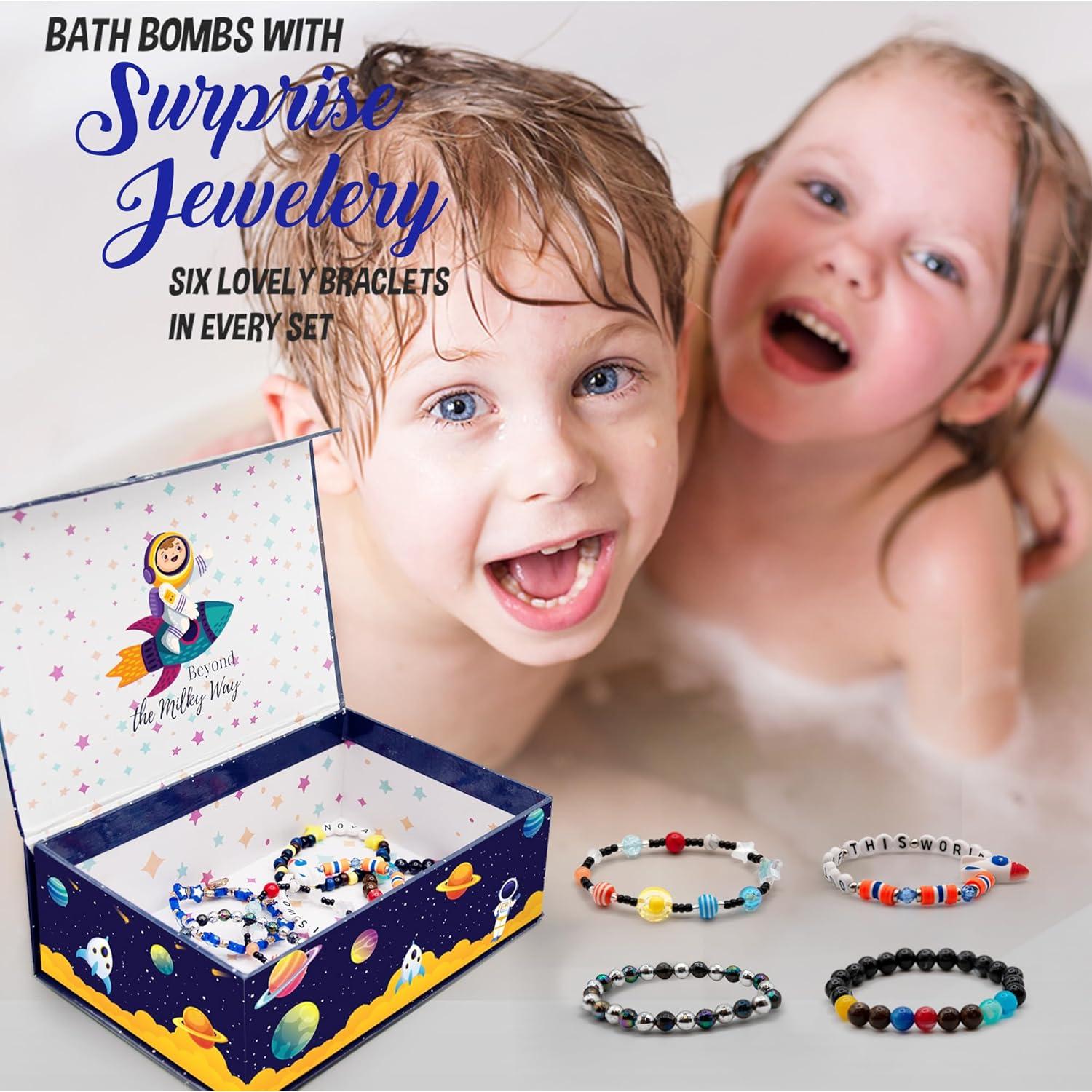 Bombas de Baño Galácticas Orgánicas con Pulsera Sorpresa