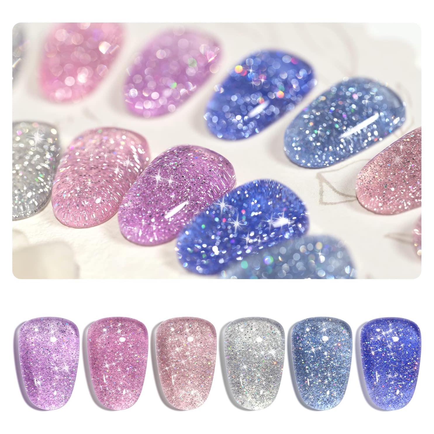 Conjunto de Esmalte de Uñas Gel Brillante GAOY 6 Colores 7.3ml