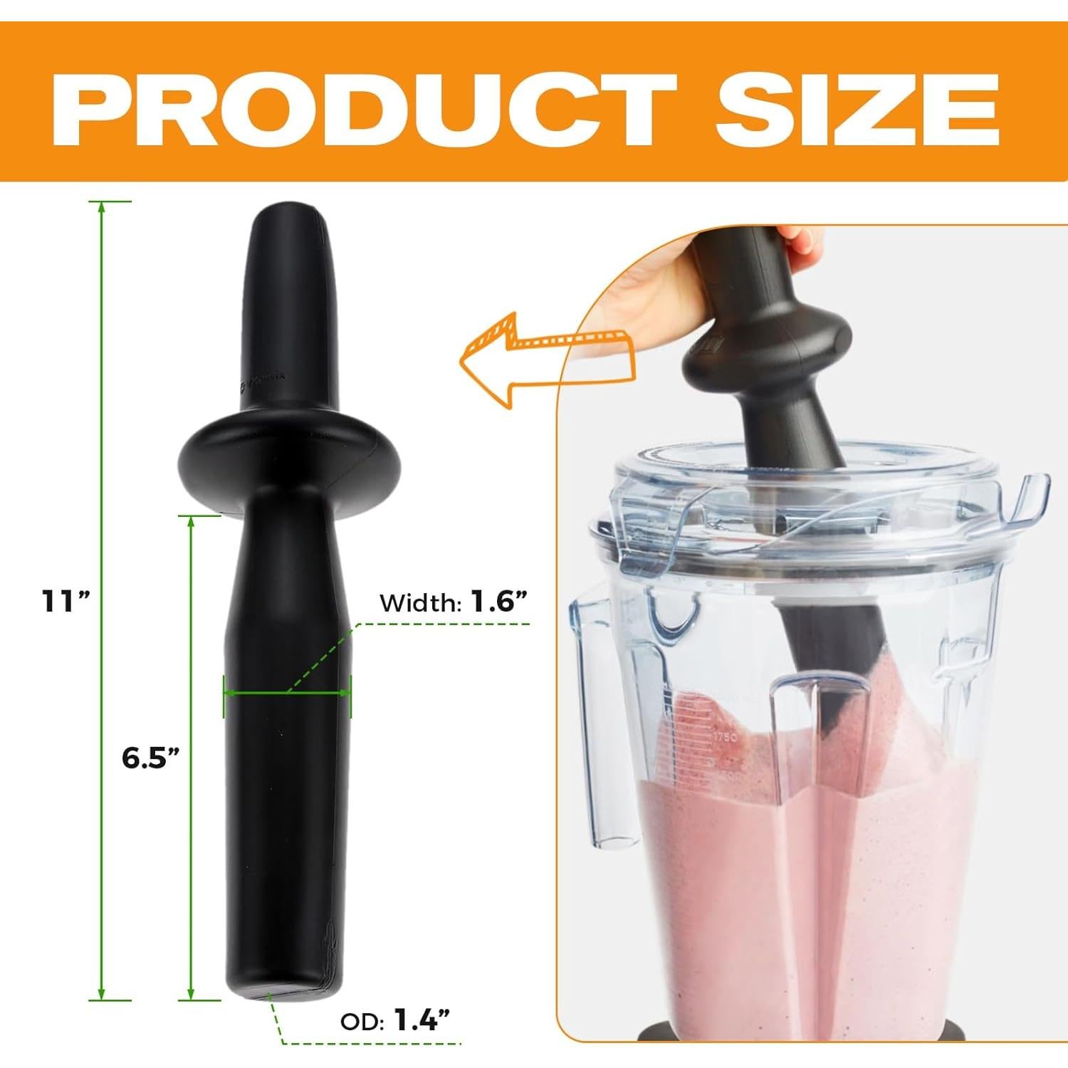 Émbolo para licuadora Vitamix DRELD 64oz y 40oz perfil bajo