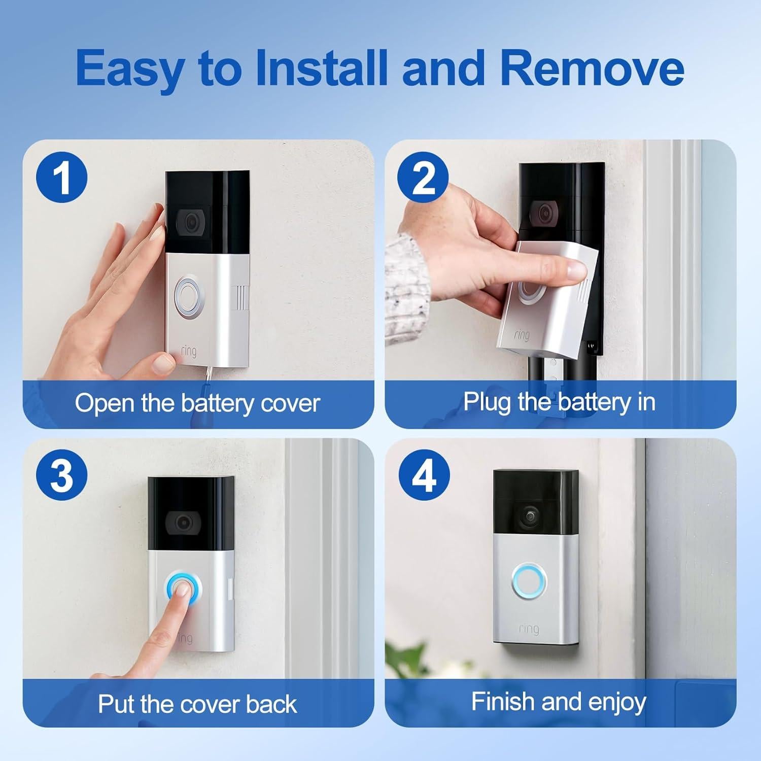 Batería de Reemplazo 6040mAh PoweLyt para Videoporteros Ring