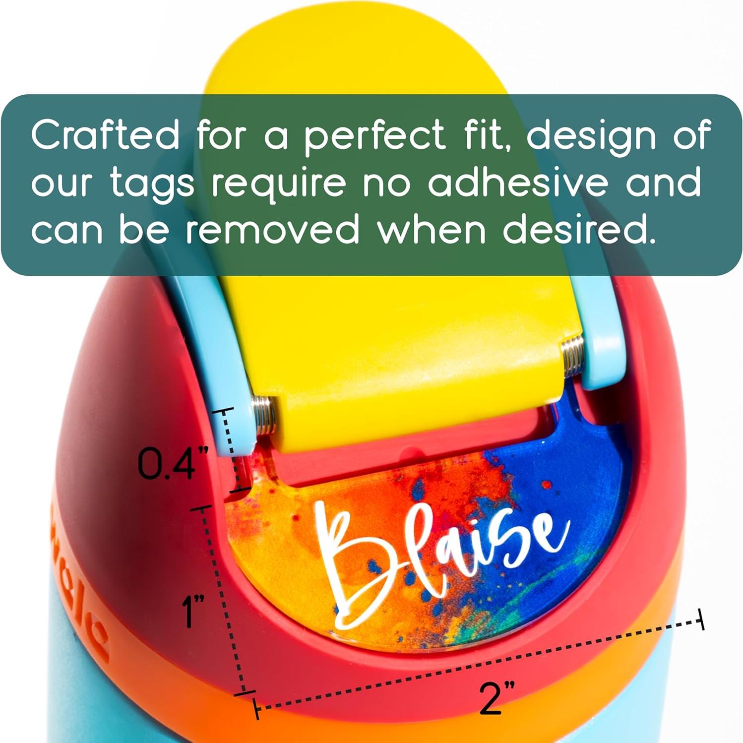 Placa de Nombre Personalizada Owala 24oz 32oz 40oz - 20 Colores