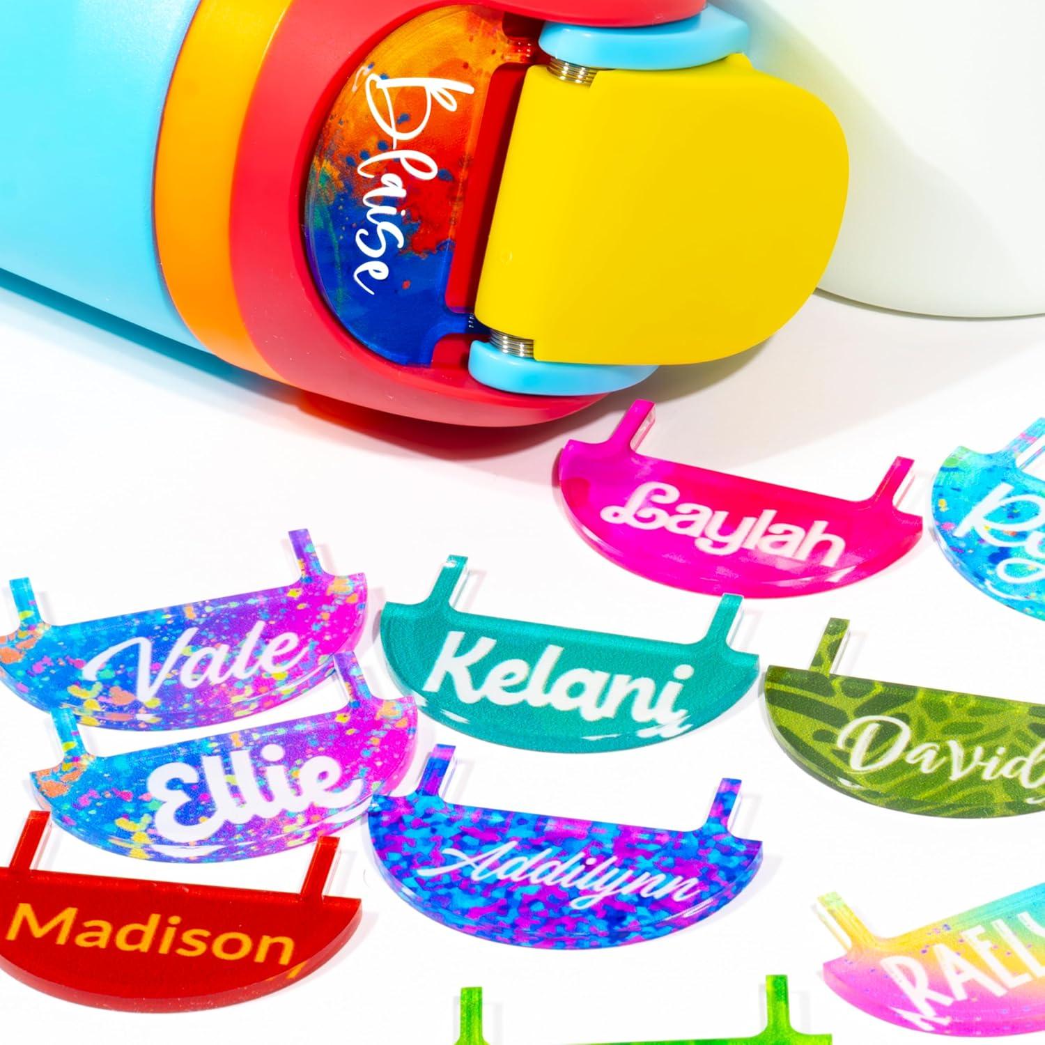 Placa de Nombre Personalizada Owala 24oz 32oz 40oz - 20 Colores