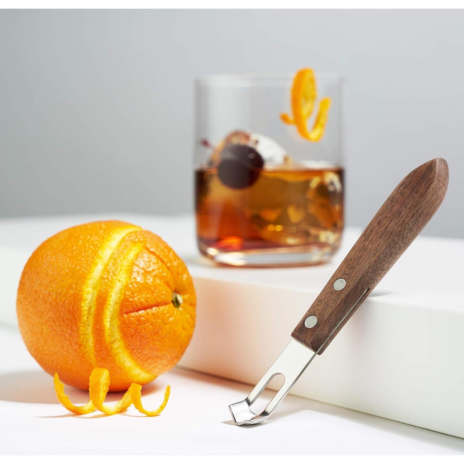 Cuchillo de Canal Viski de Acero Inoxidable y Madera de Nogal