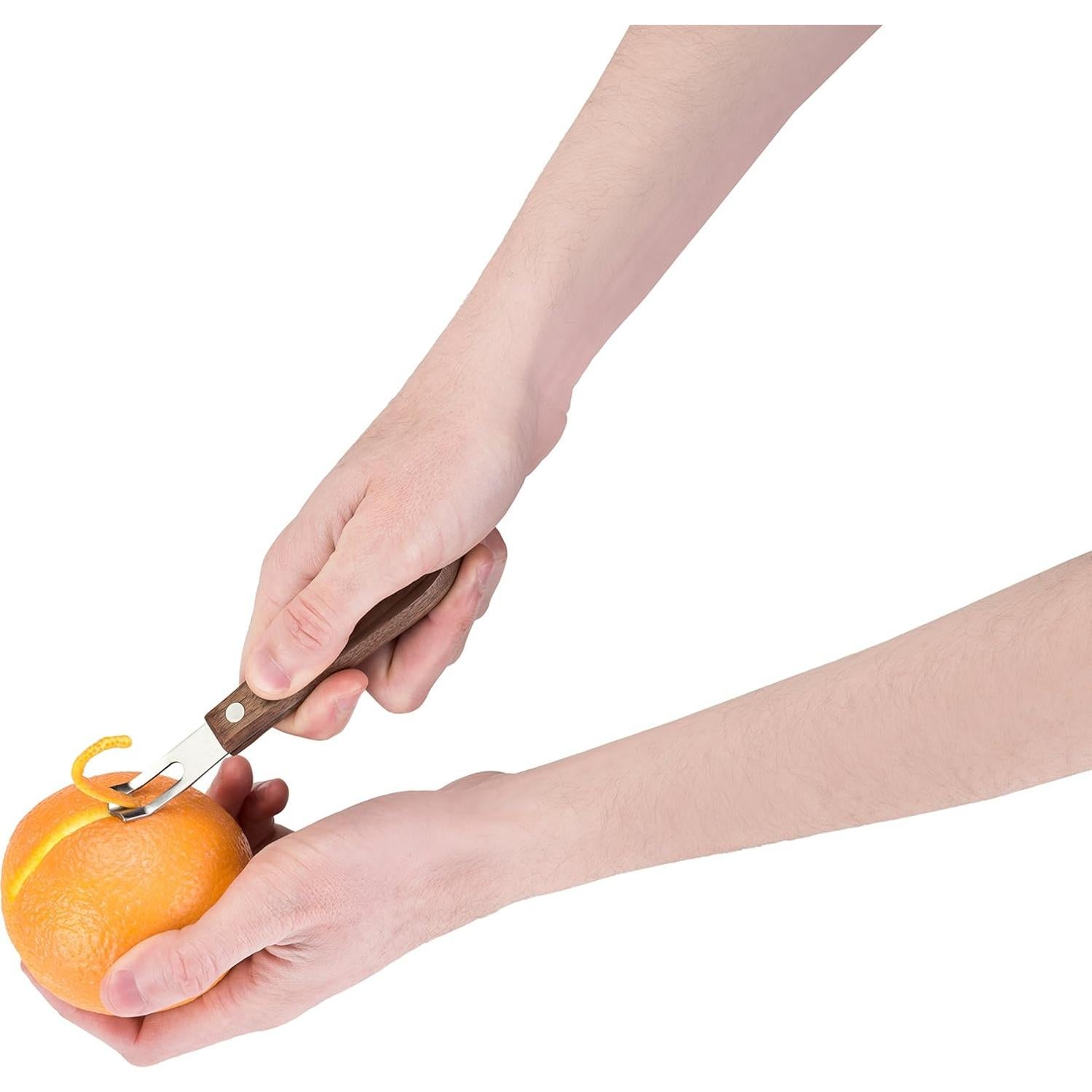 Cuchillo de Canal Viski de Acero Inoxidable y Madera de Nogal