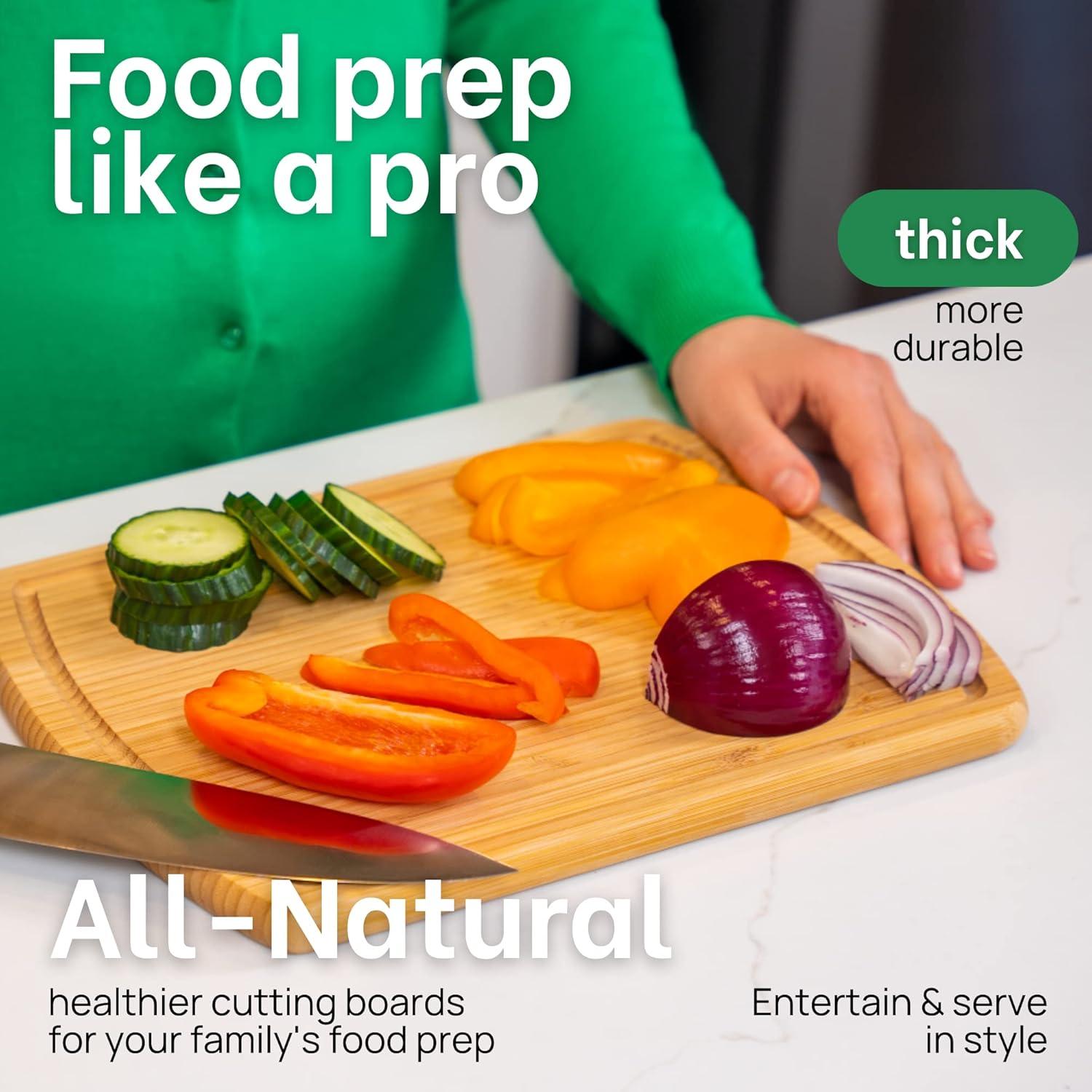 Tabla de Cortar de Bambú Greener Chef 30x23 cm Ecológica