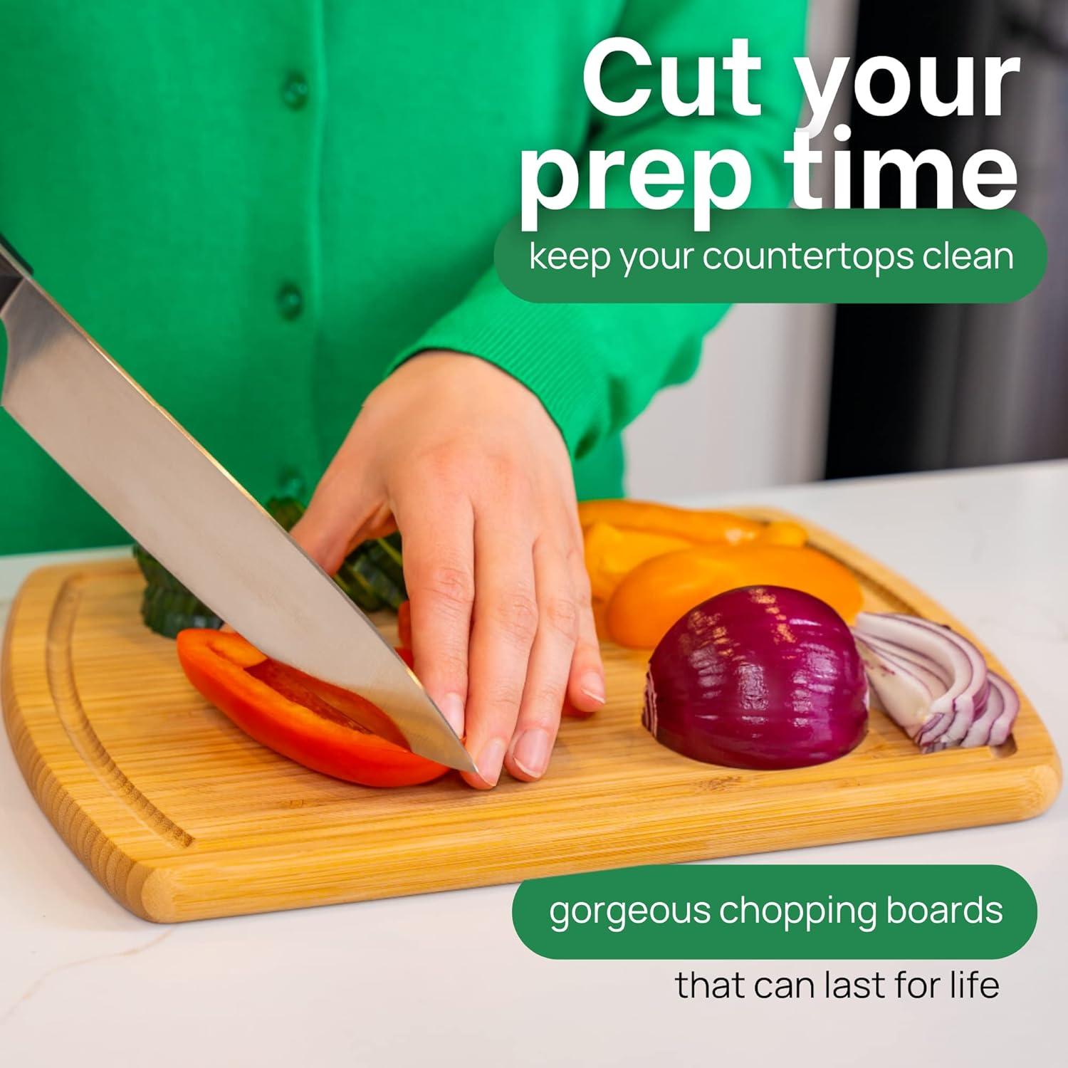 Tabla de Cortar de Bambú Greener Chef 30x23 cm Ecológica