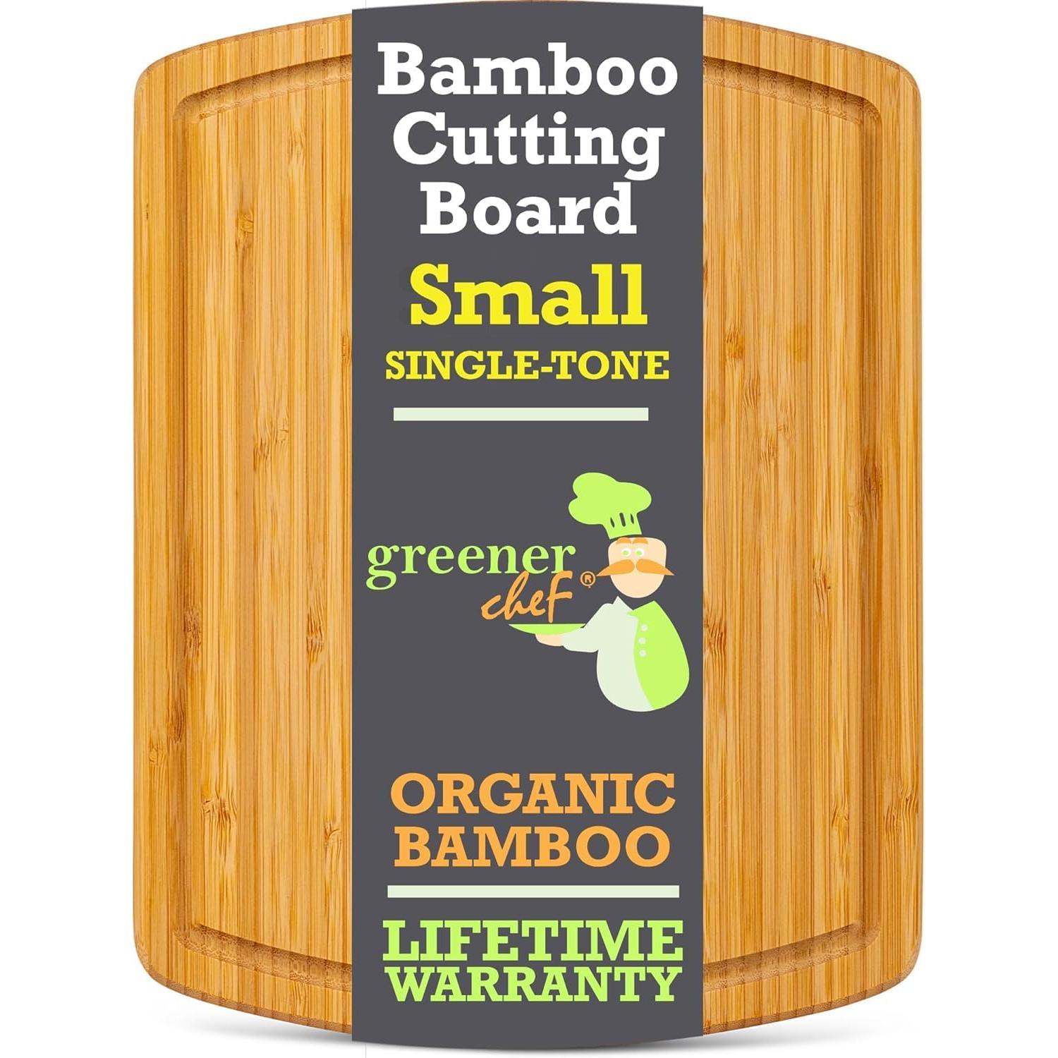 Tabla de Cortar de Bambú Greener Chef 30x23 cm Ecológica
