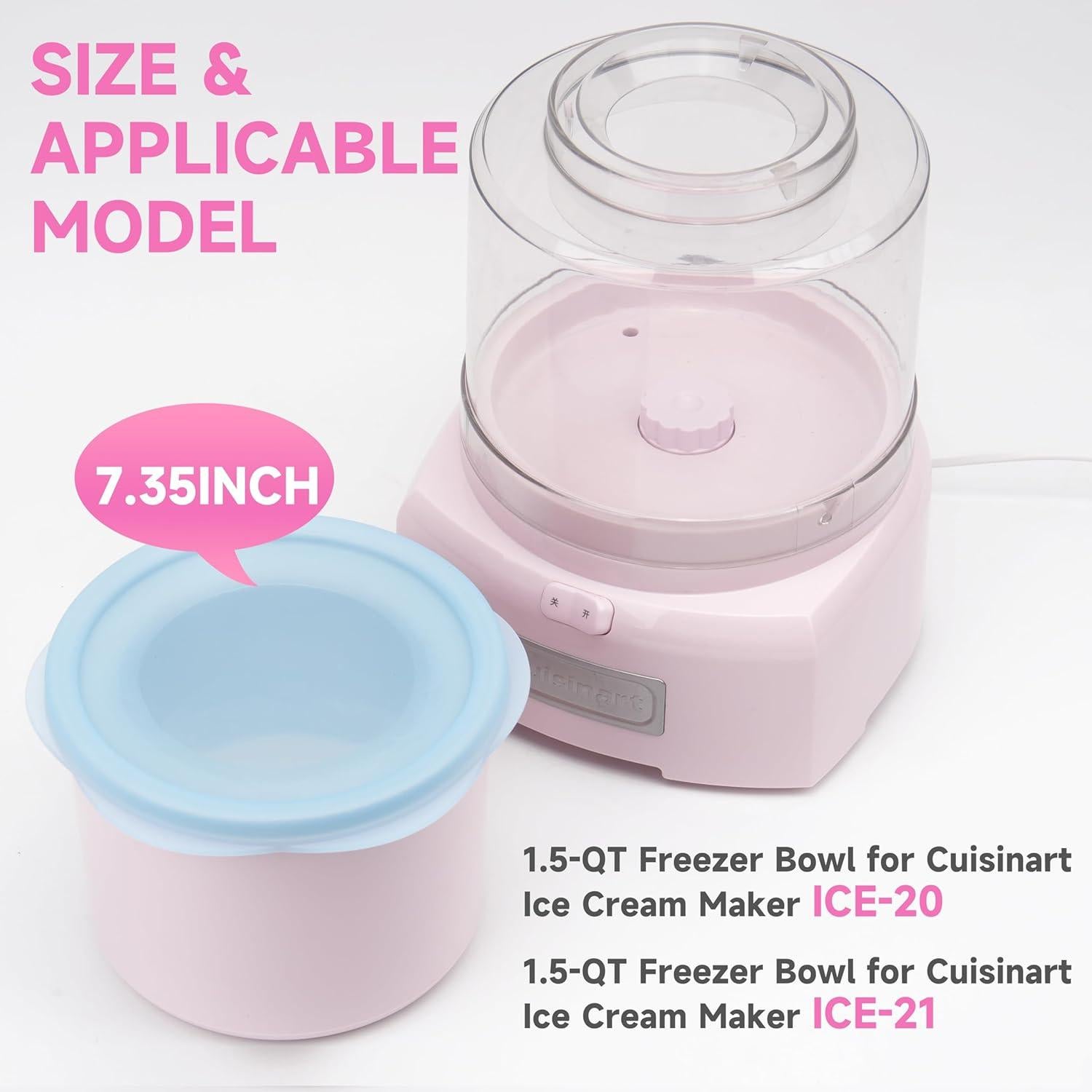 Tapas de Silicona Reutilizables Kiicii para Tazón Cuisinart 1.5QT