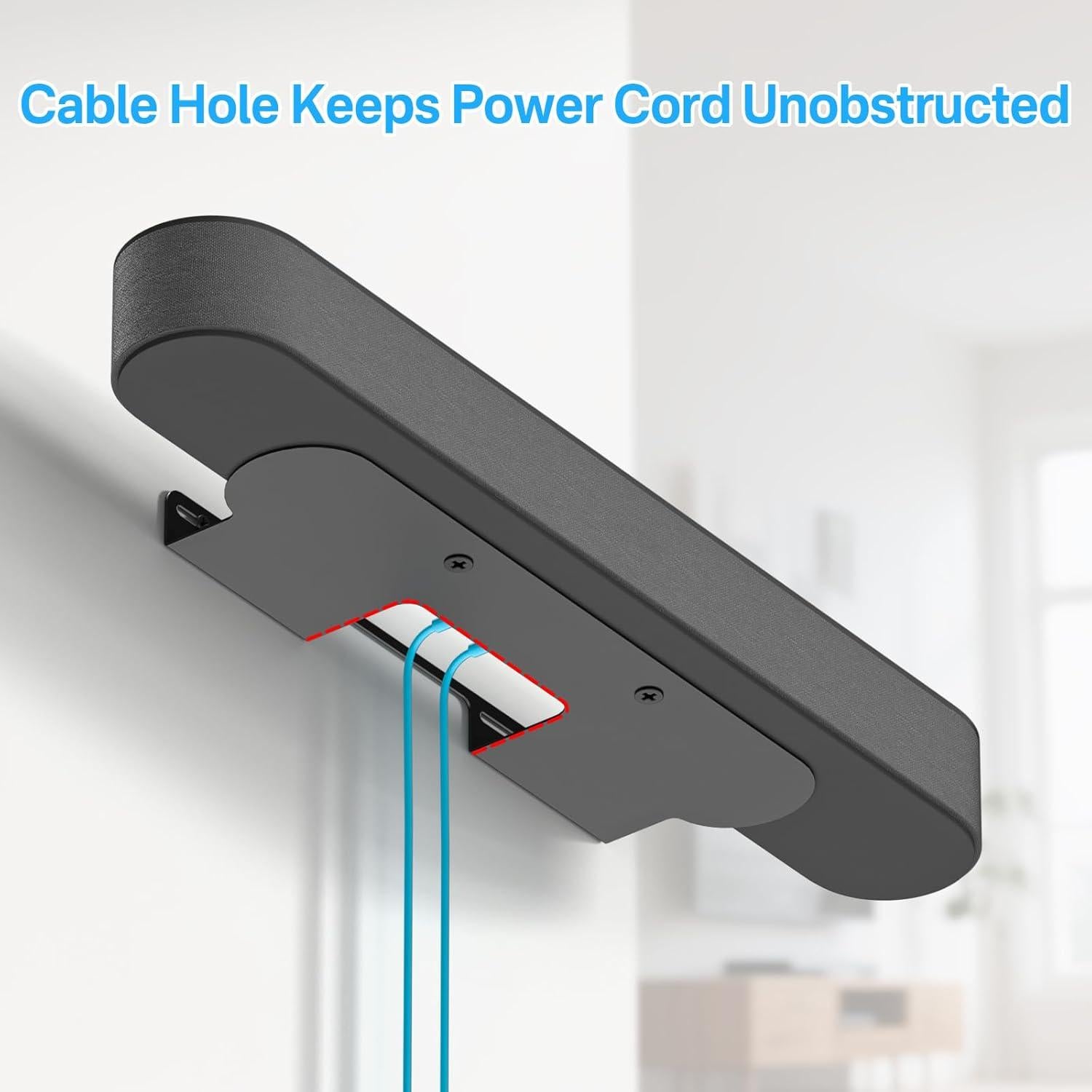 Soporte de Pared Notiela para Sonos Beam Gen 1 y 2 - Negro