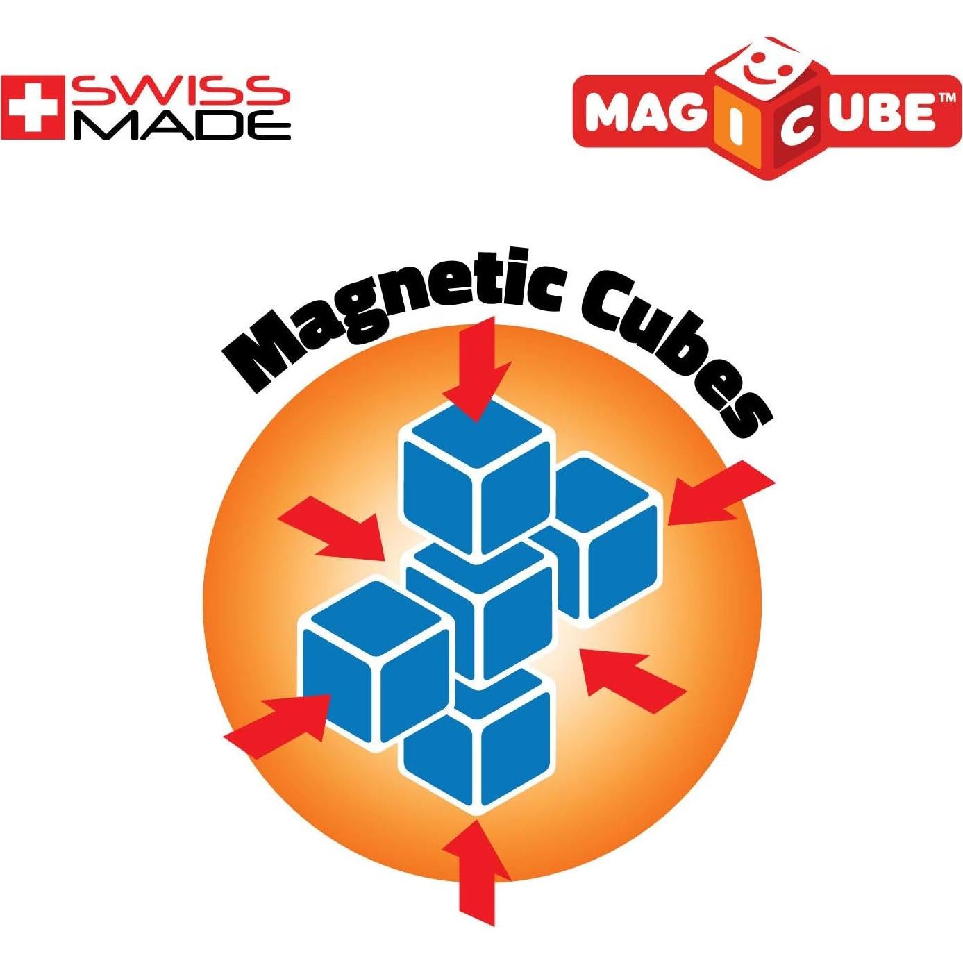 Geomag Magicube Insect 4 Piezas - Bloques Magnéticos para Niños 1-3 Años