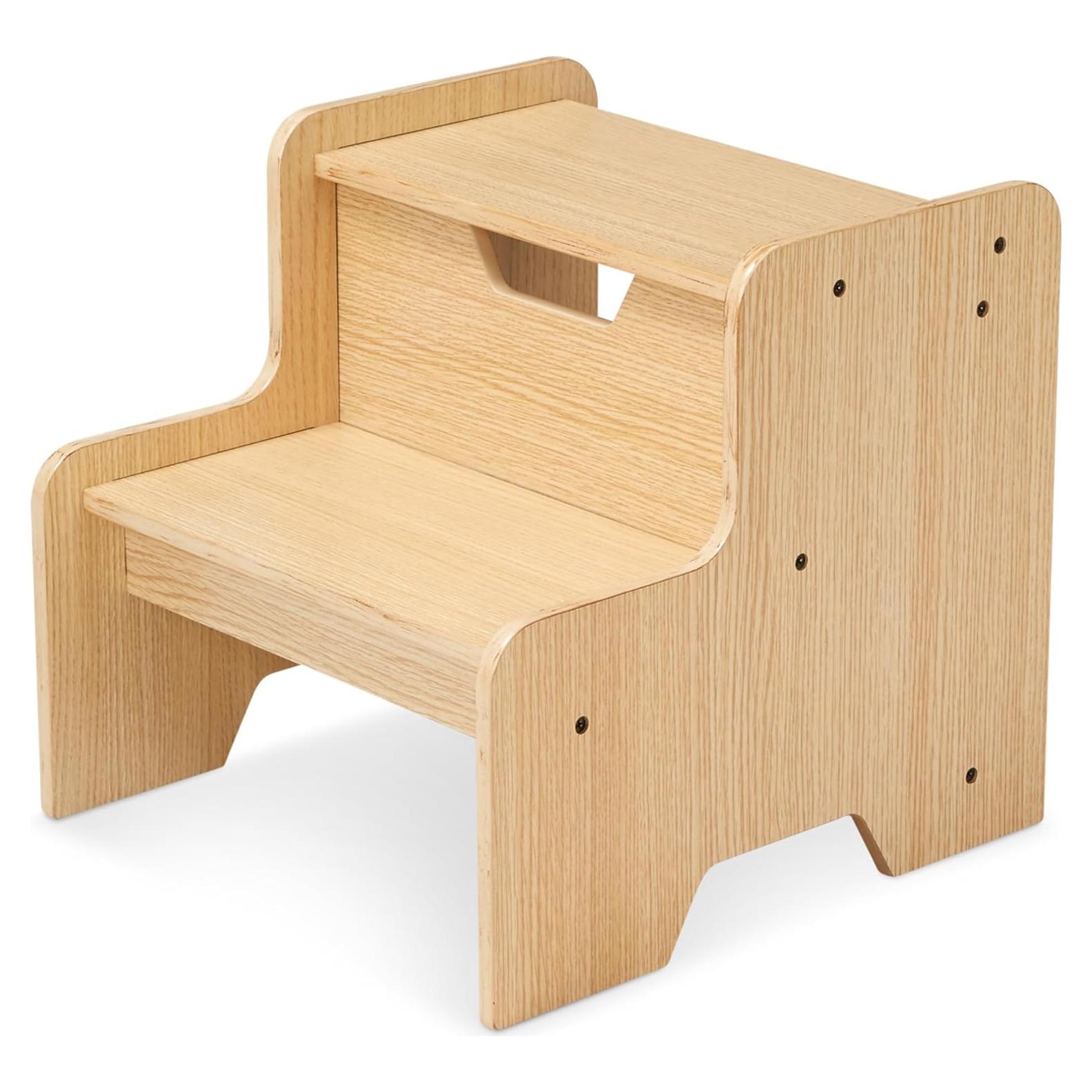 Taburete de Madera para Niños Melissa & Doug - Natural 2 Escalones
